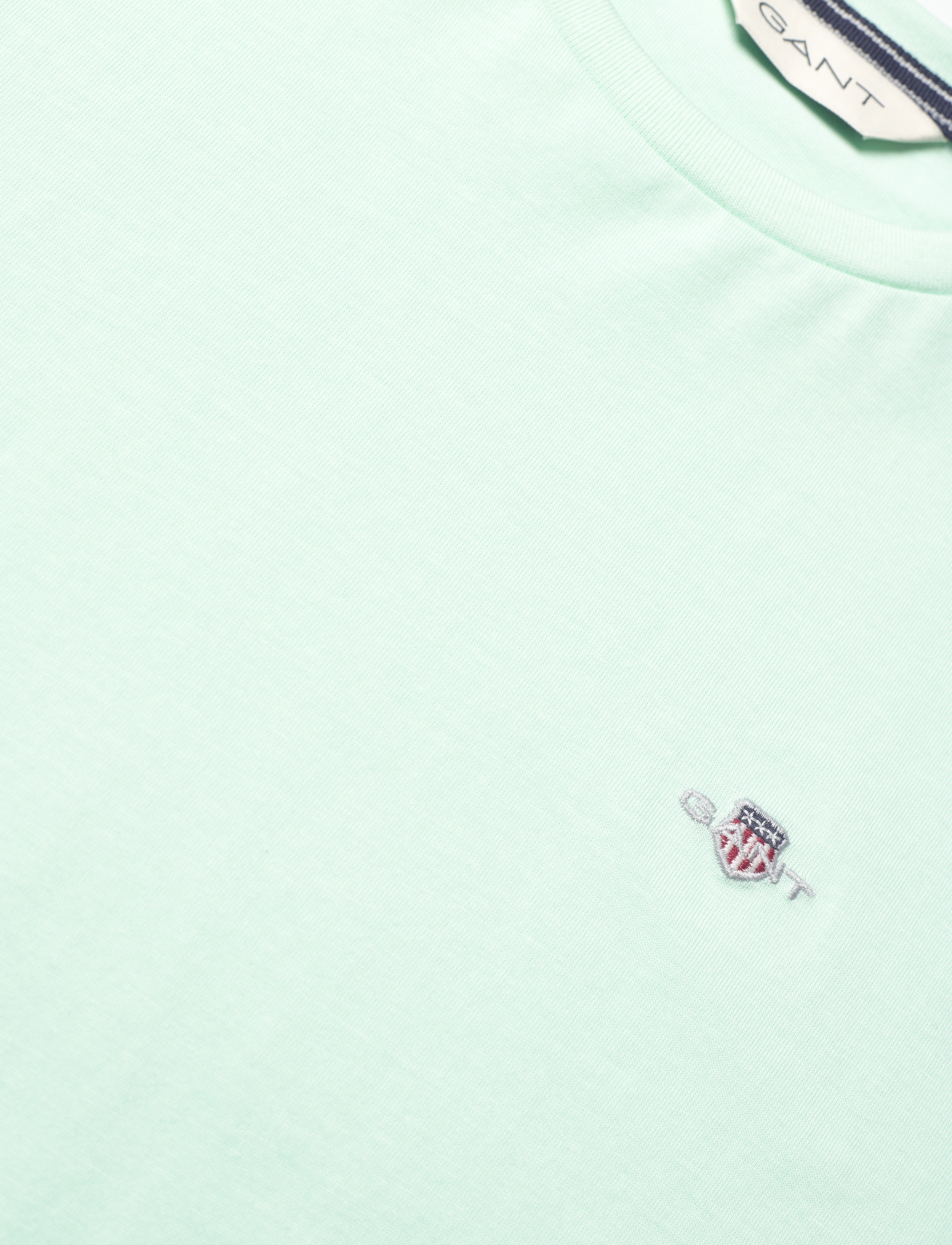 Gant - SHIELD SS T-SHIRT - kortærmede t-shirts - faded mint - 2