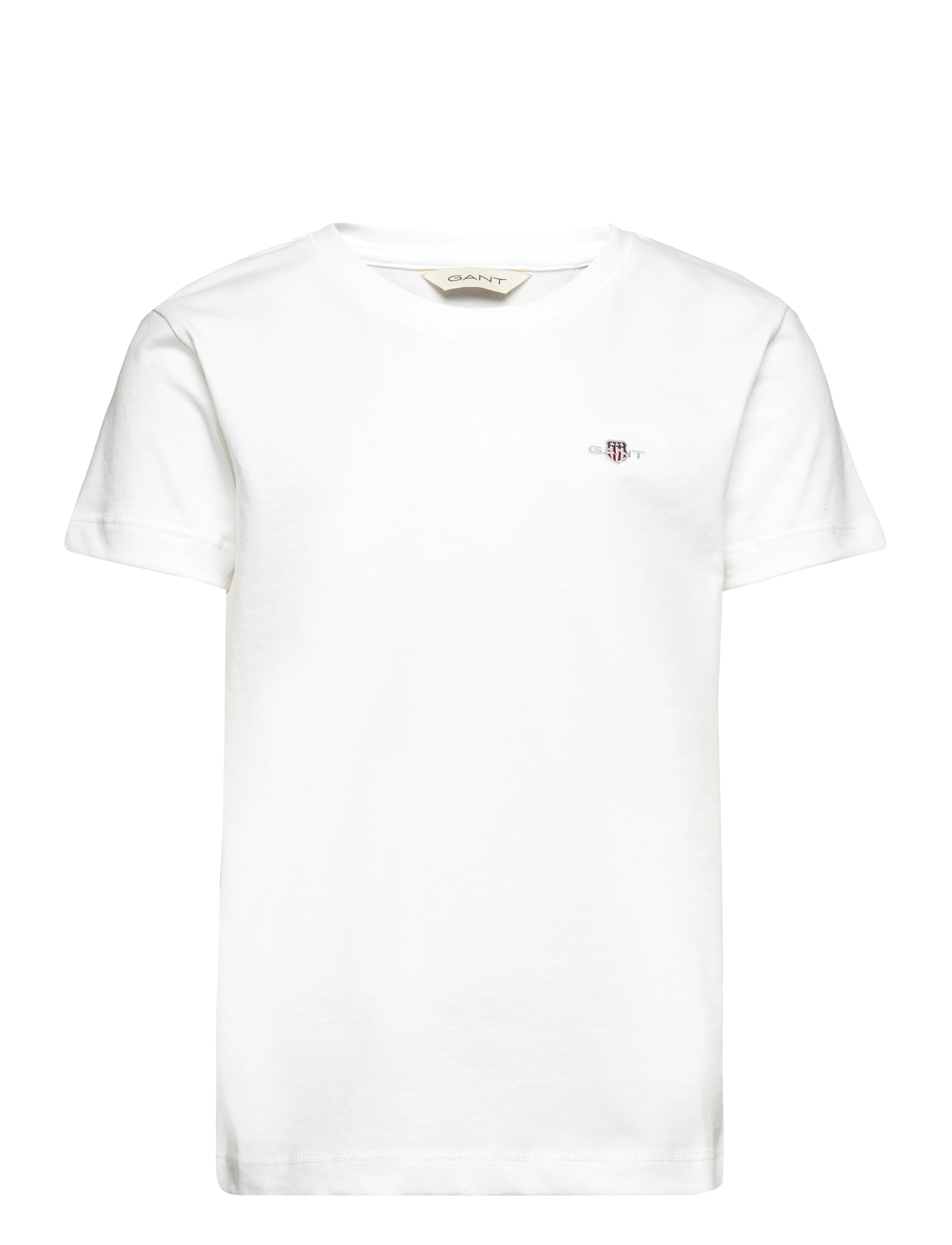 Gant SHIELD SS T-SHIRT - Riided - WHITE / white