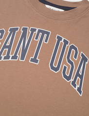 GANT - OVERSIZED GANT USA T-SHIRT - marškinėliai trumpomis rankovėmis - cocoa brown - 2