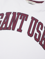 GANT - OVERSIZED GANT USA T-SHIRT - short-sleeved t-shirts - white - 2