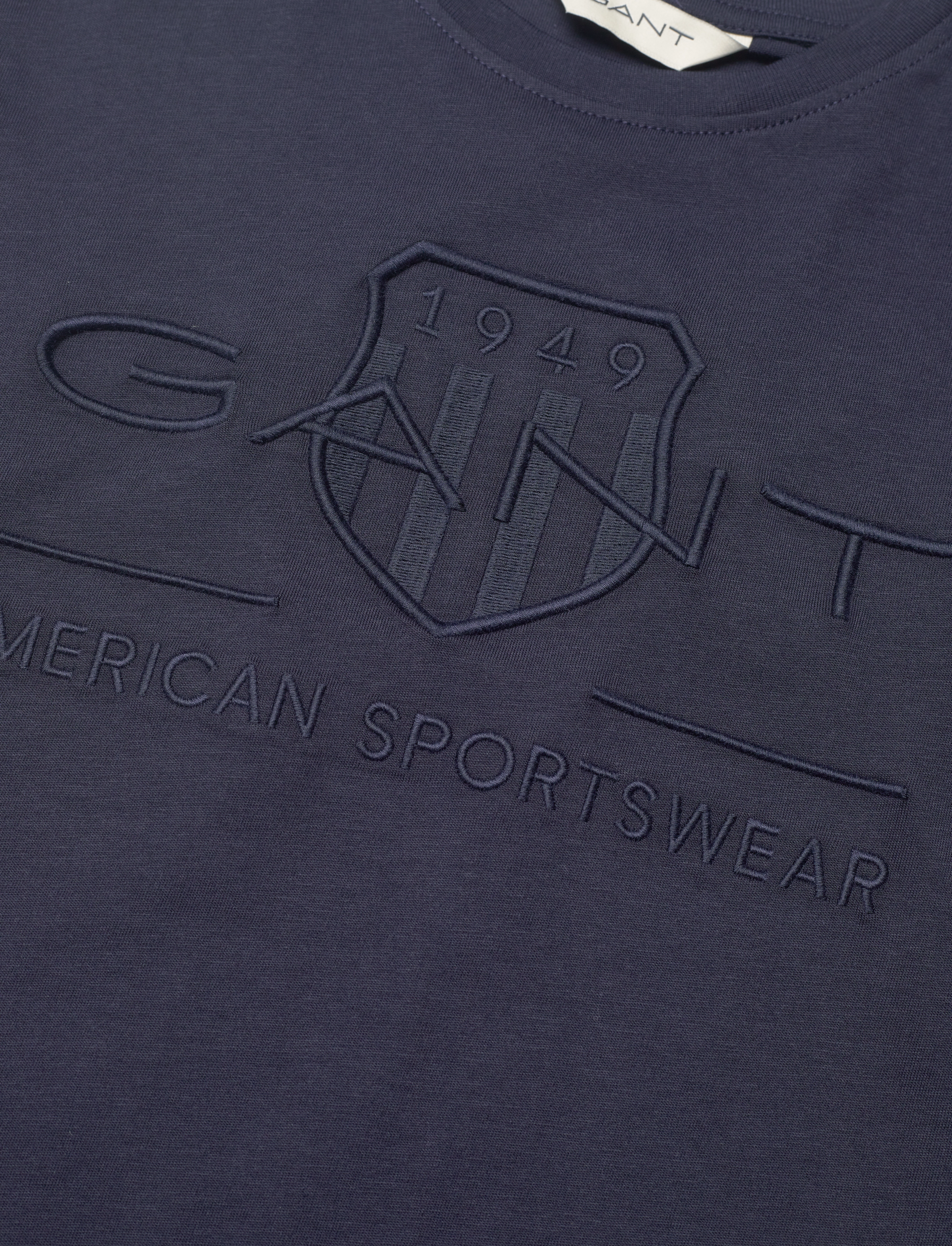 Gant - TONAL AS SS T-SHIRT - evening blue - 2