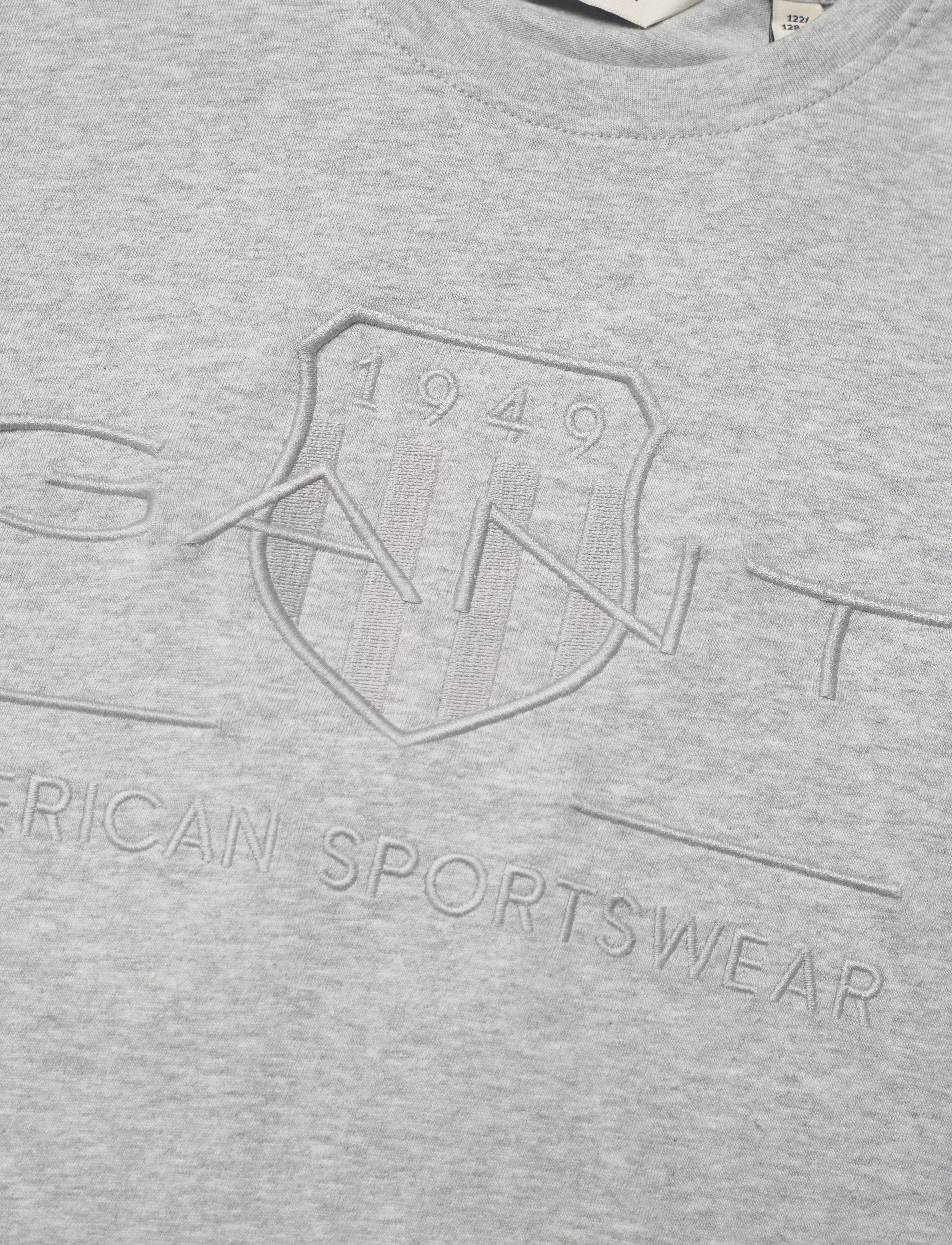 Gant - TONAL AS SS T-SHIRT - light grey melange - 2