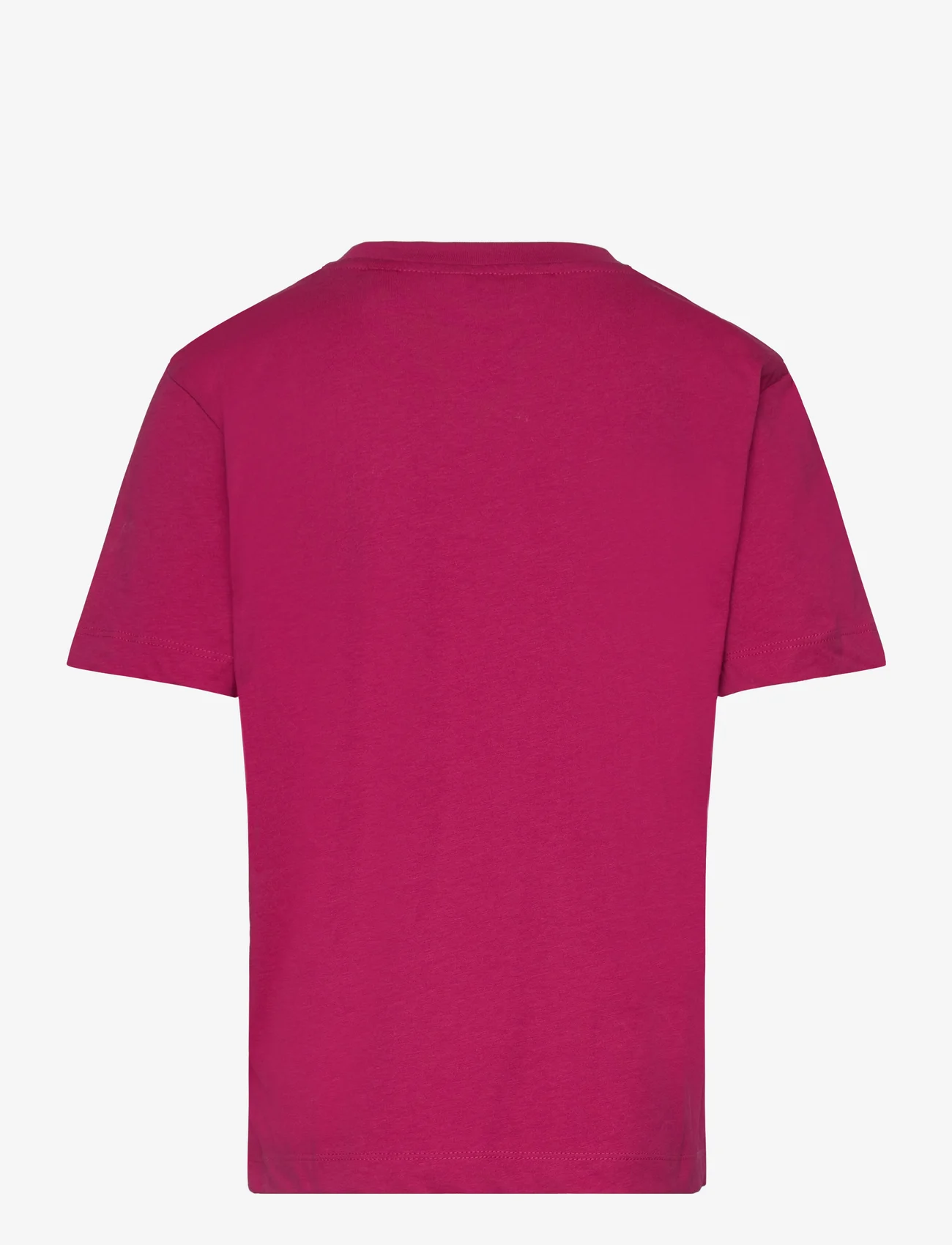 GANT - RELAXED CONTRAST SHIELD T-SHIRT - kortärmade t-shirts - deep fuchsia - 1