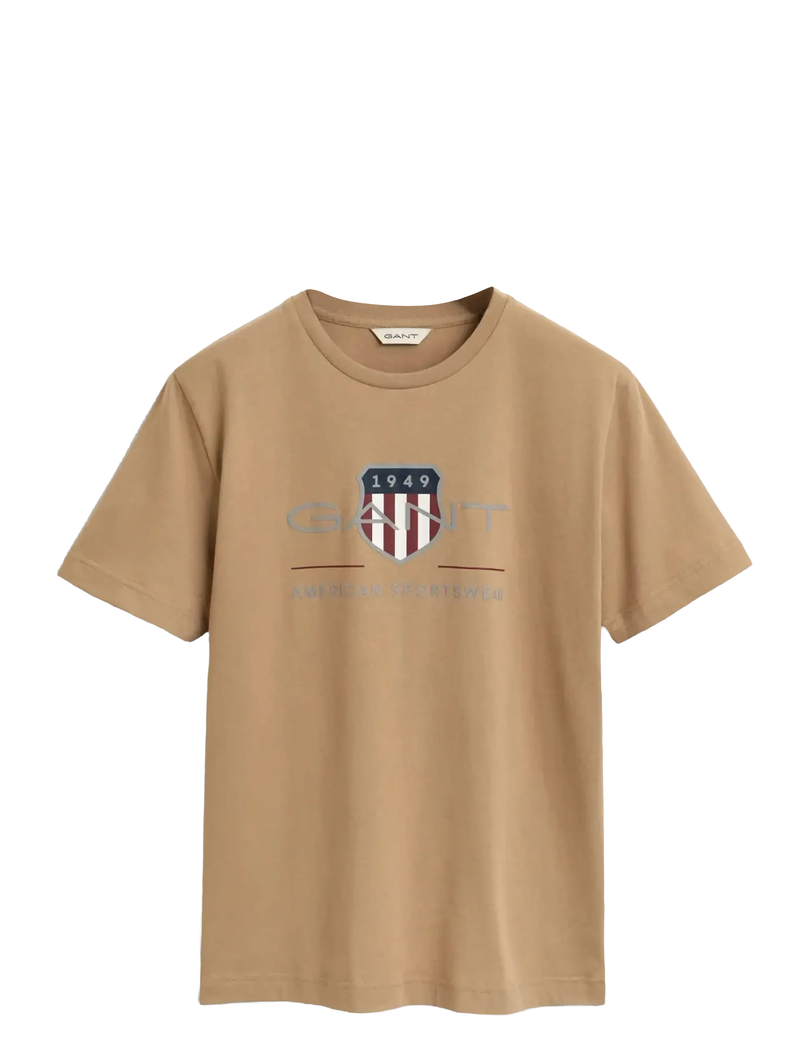 GANT ARCHIVE SHIELD SS T-SHIRT - Clothing - DARK KHAKI / beige