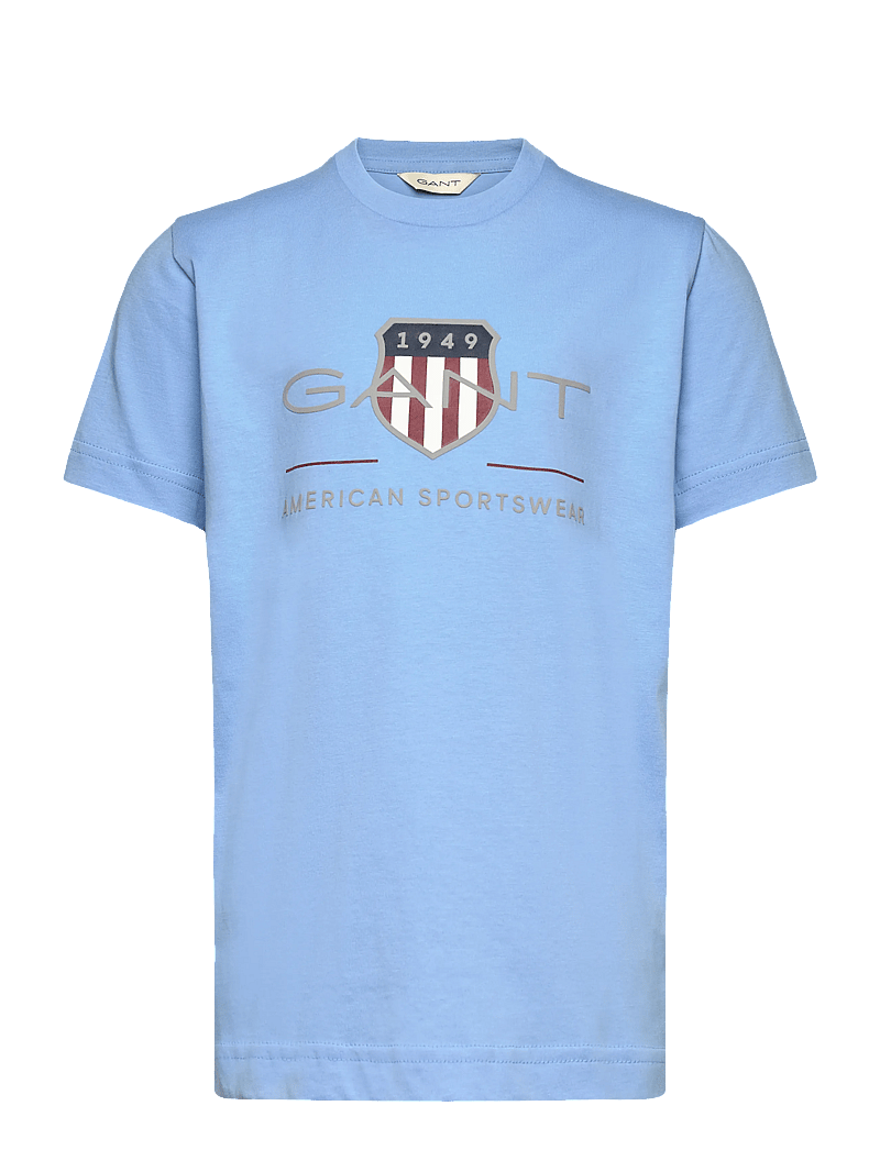 GANT - ARCHIVE SHIELD SS T-SHIRT - short-sleeved t-shirts - dream blue - 0