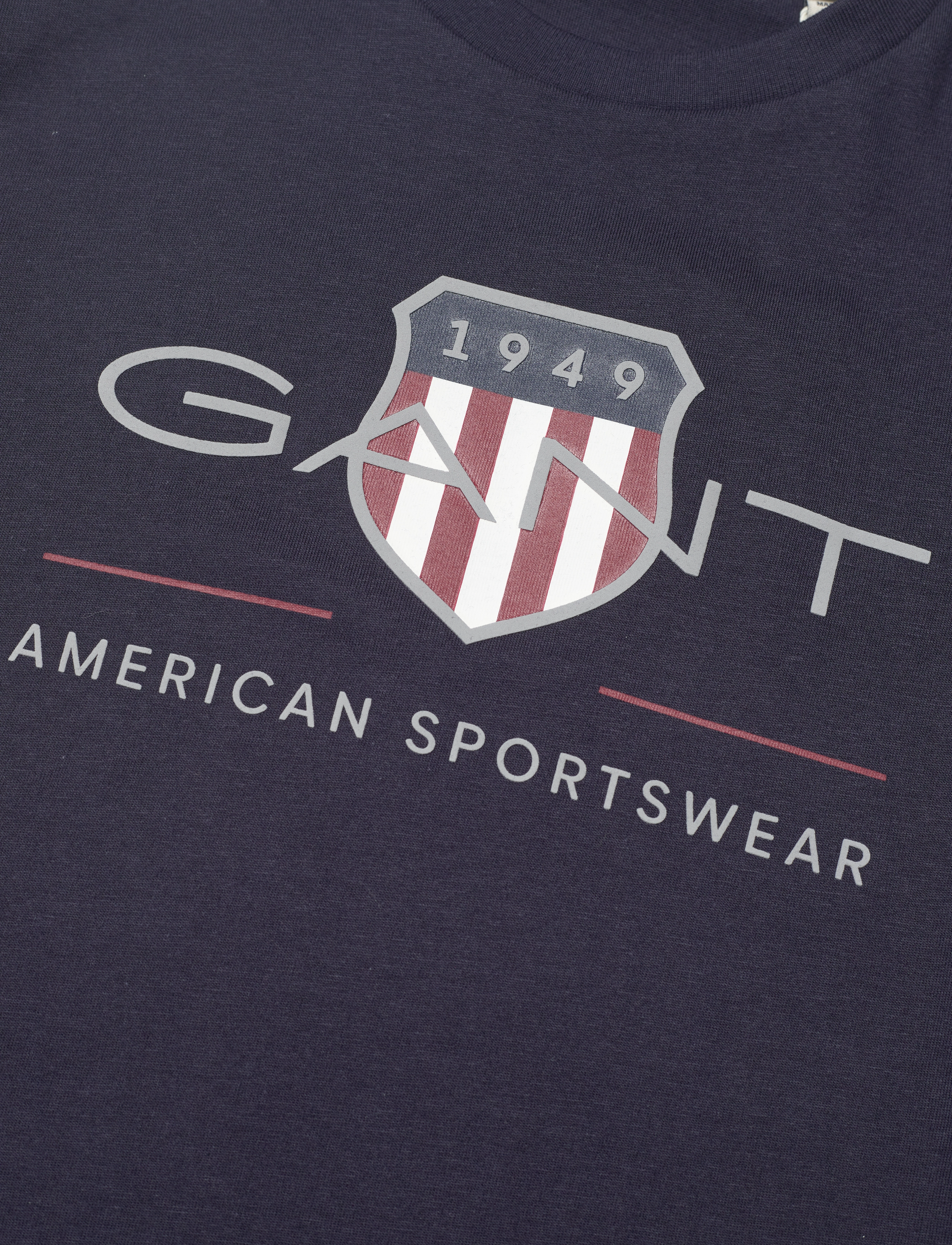 Gant - ARCHIVE SHIELD SS T-SHIRT - kortærmede t-shirts - evening blue - 2