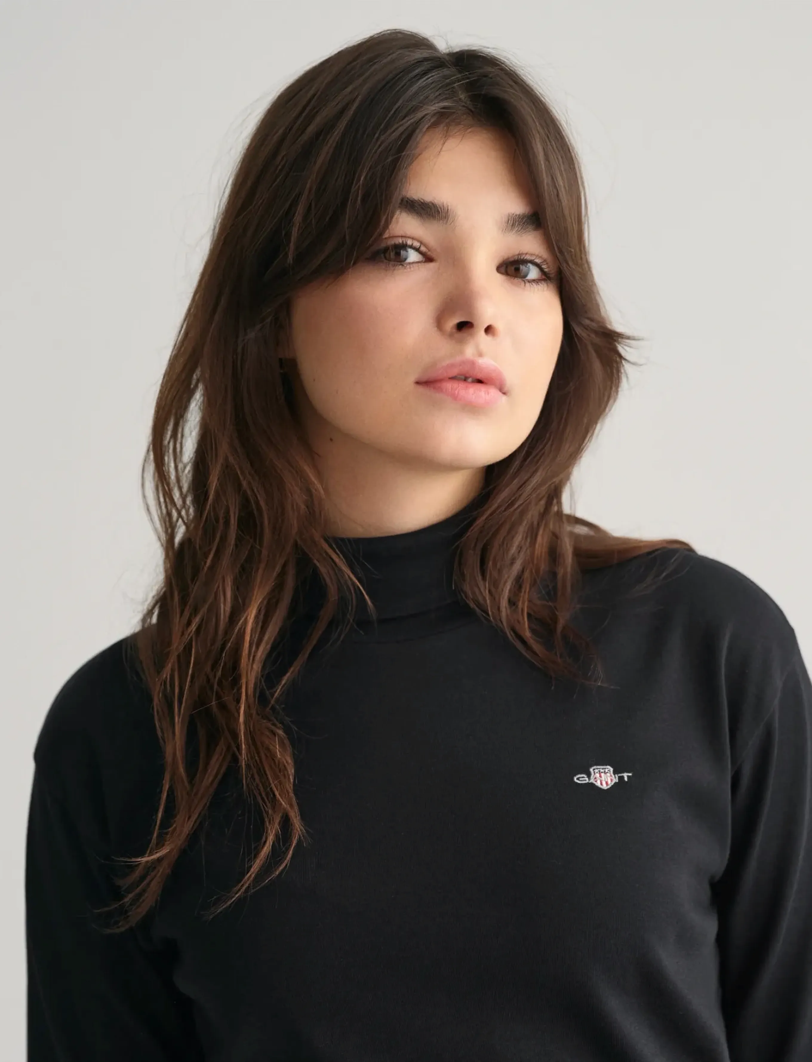 Gant - SHIELD LS TURTLE NECK - poolopaidat - black - 4