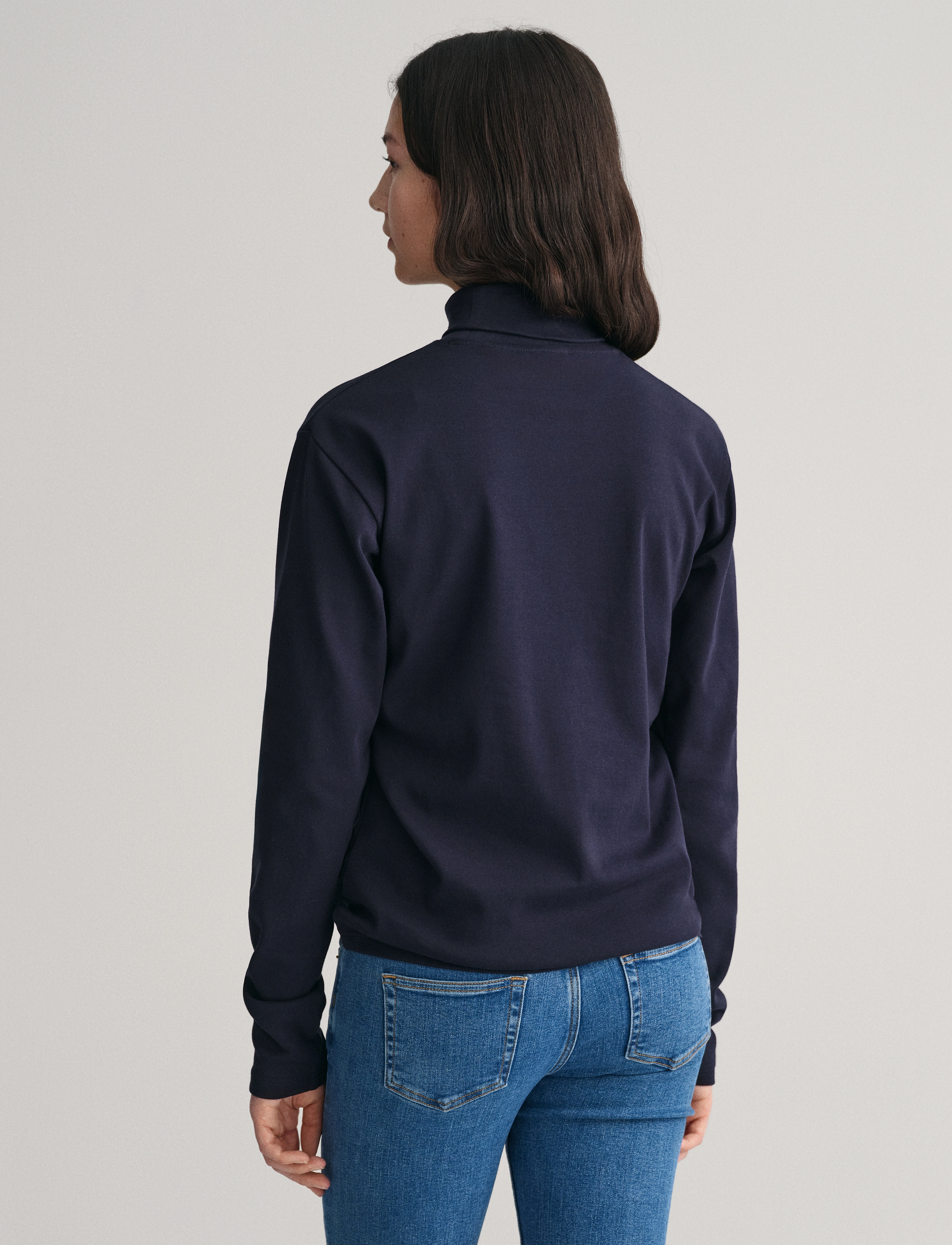 Gant - SHIELD LS TURTLE NECK - polotröjor - evening blue - 3