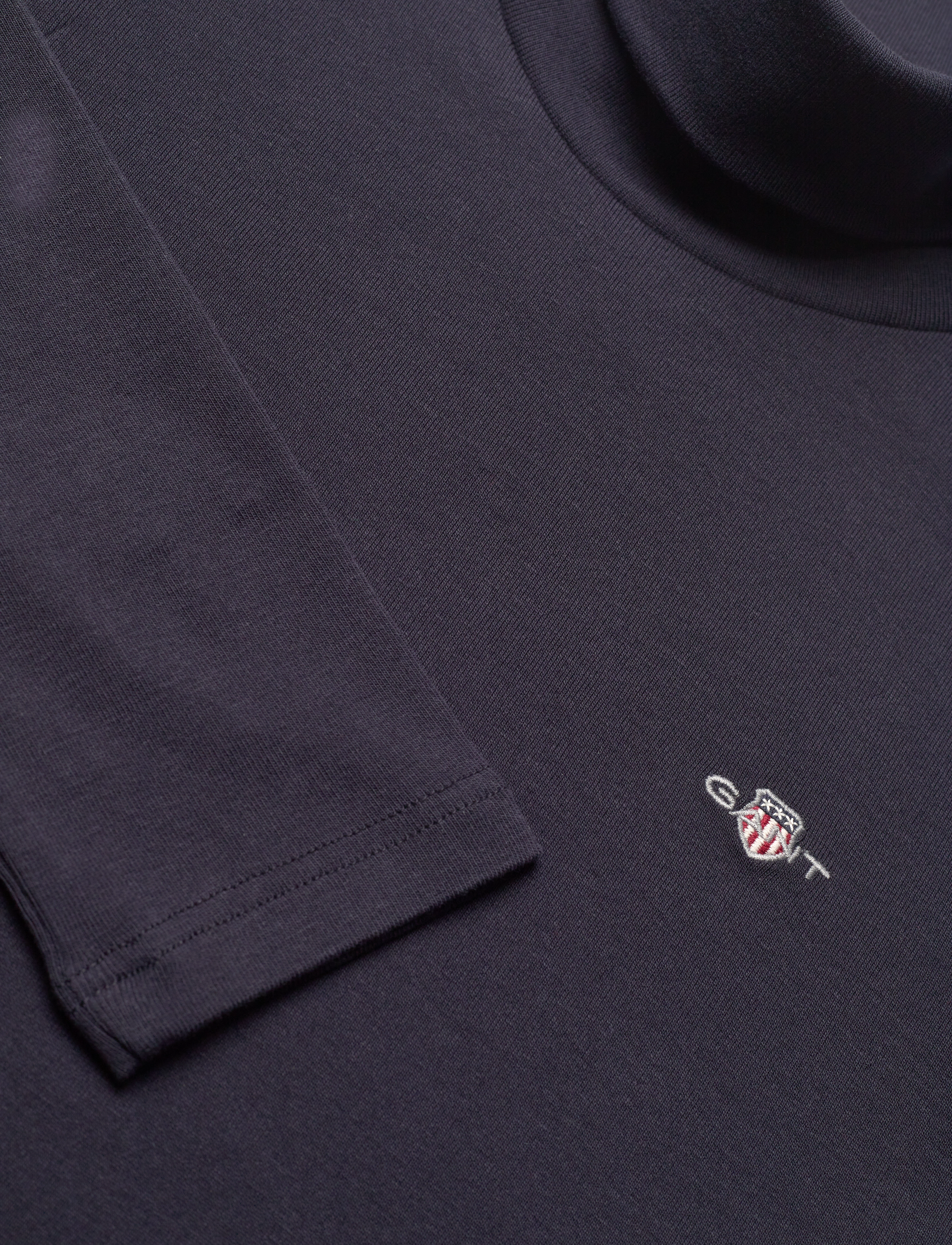 Gant - SHIELD LS TURTLE NECK - polotröjor - evening blue - 5