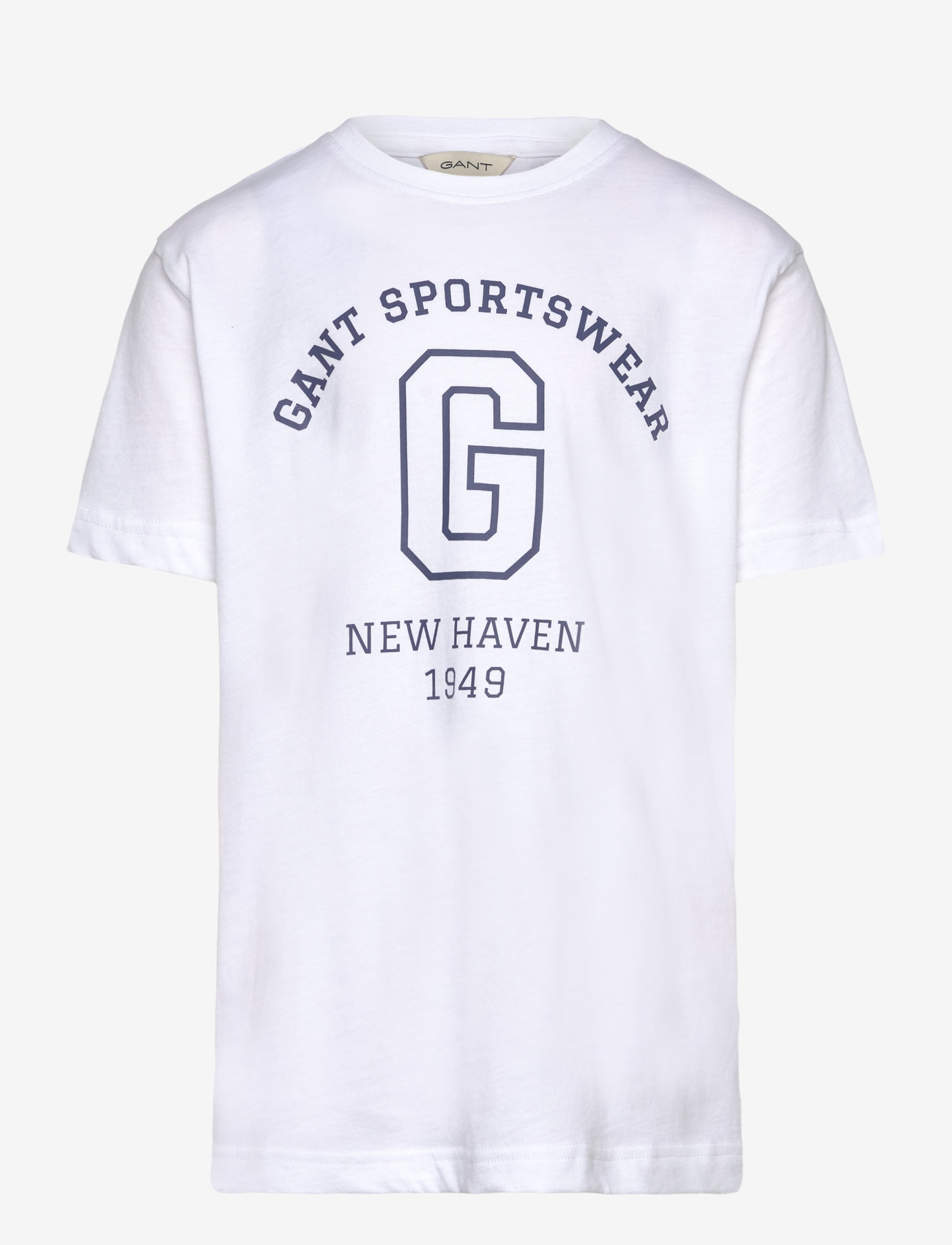 GANT - GANT SPORTSWEAR ARCH T-SHIRT - kortärmade t-shirts - white - 0