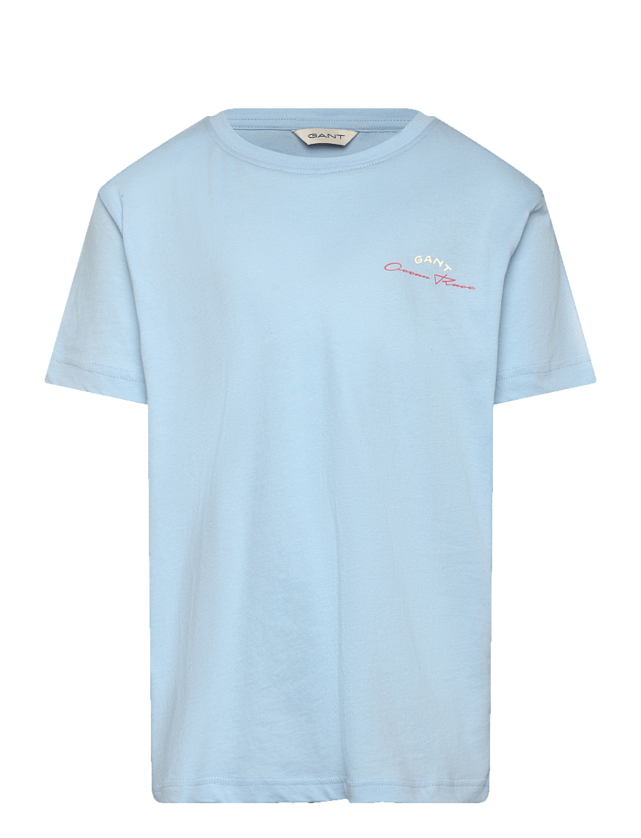 Gant - GANT SAILING GAPHIC T-SHIRT - lühikeste varrukatega t-särgid - calming blue - 0