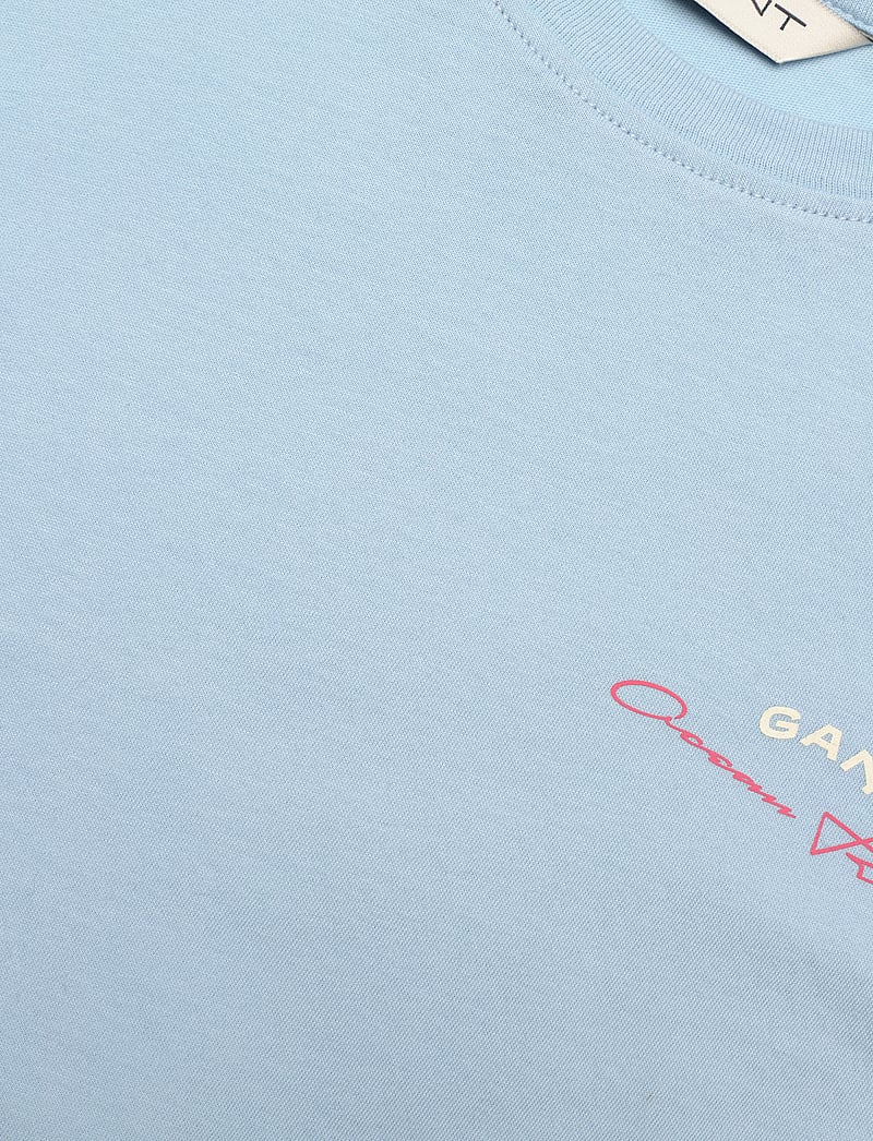 GANT - GANT SAILING GAPHIC T-SHIRT - short-sleeved t-shirts - calming blue - 2