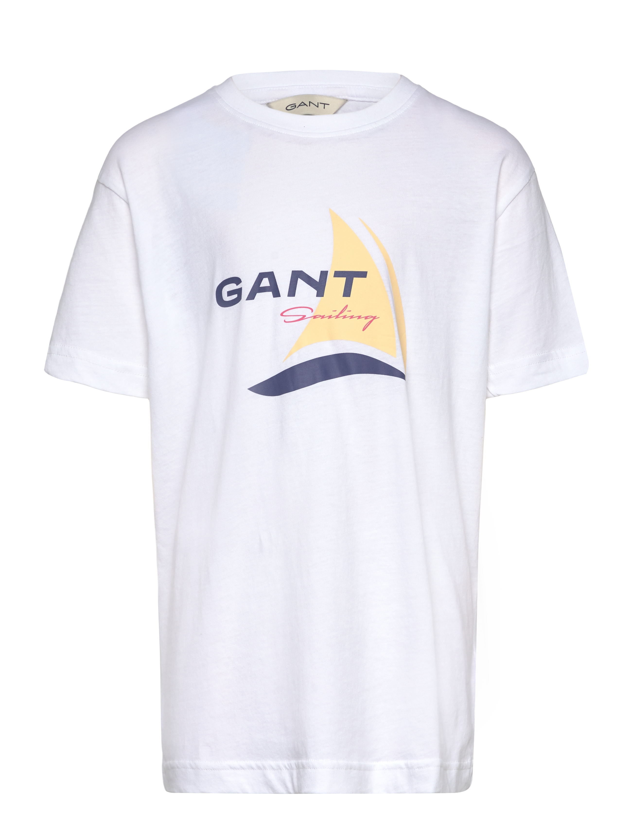 Gant Gant Sailing Graphic T-Shirt, 146-152, White, T-Shirts > Kortærmede, Børn