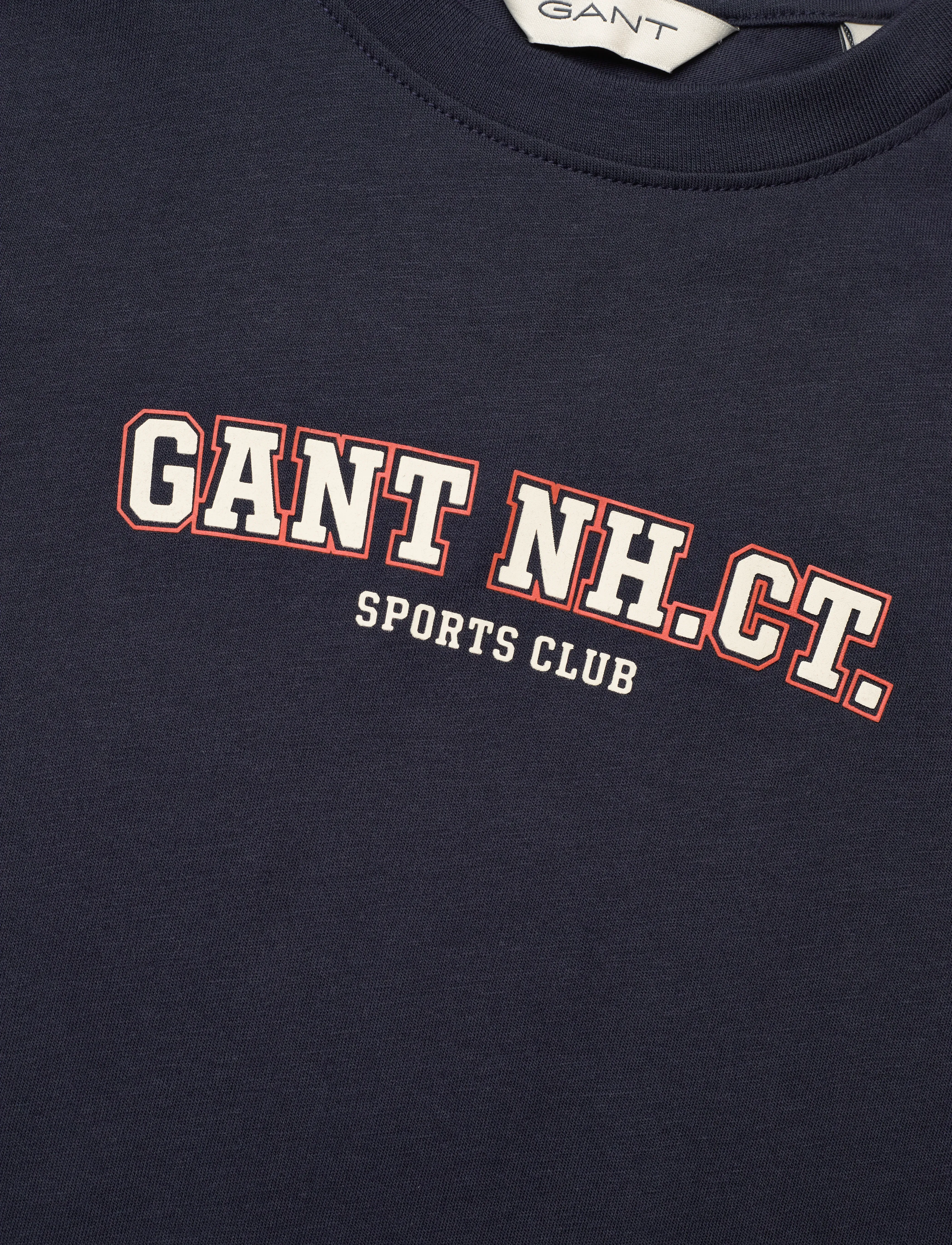 Gant - GRAPHIC SS T-SHIRT - kortærmede t-shirts - evening blue - 2