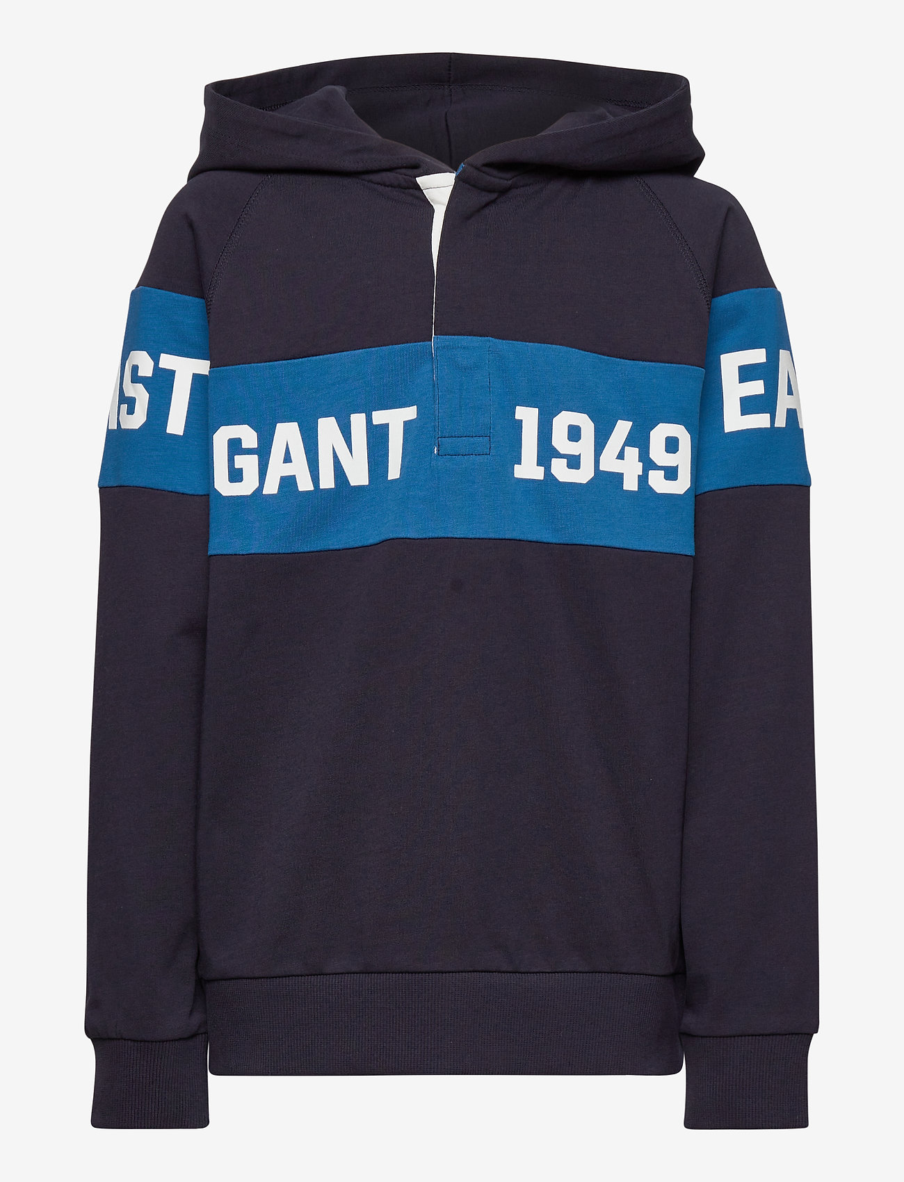 GANT - D1. GANT CHEST STRIPE HR - lake blue - 0