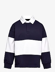 GANT - STRIPED HEAVY RUGGER - polo shirts - classic blue - 0