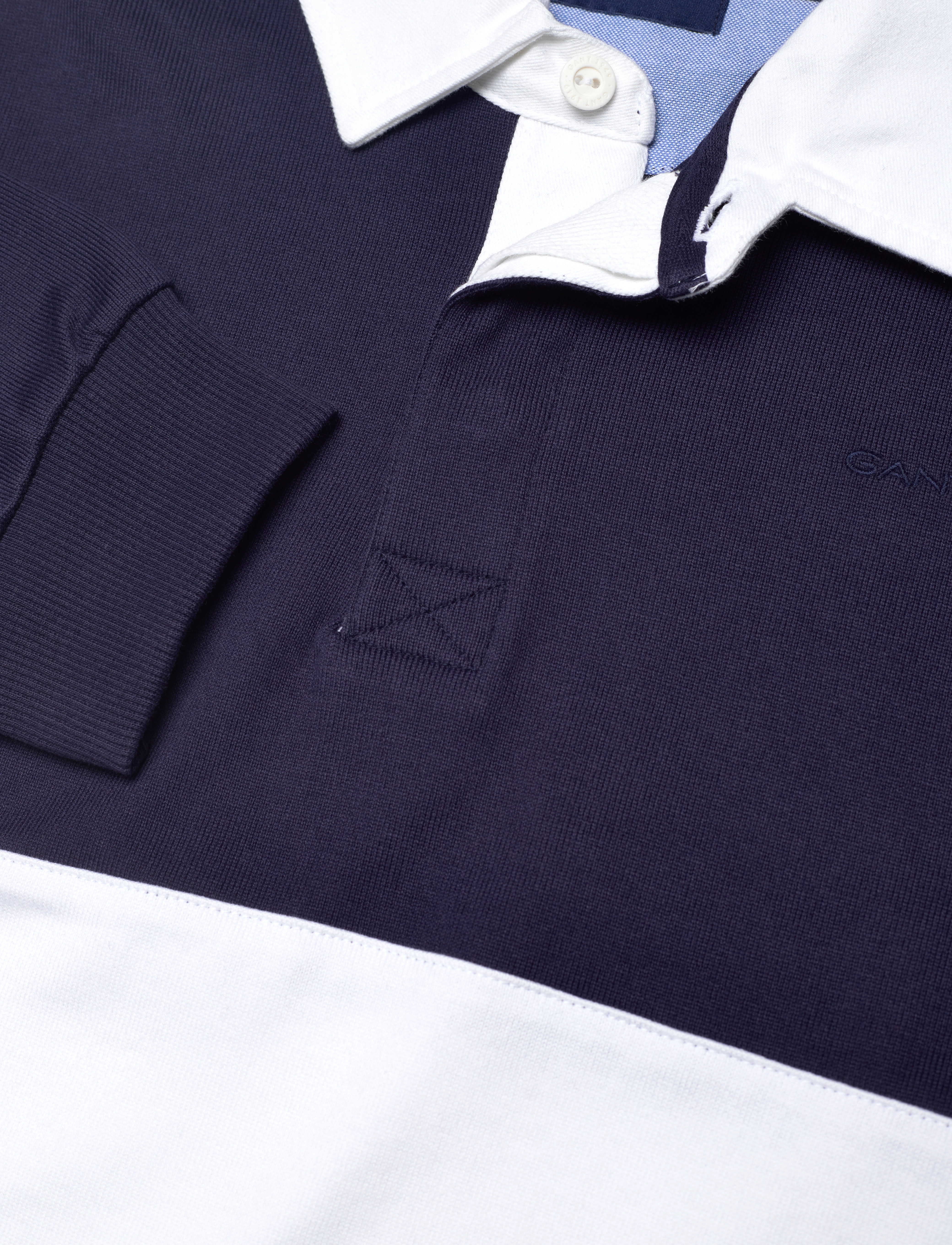GANT - STRIPED HEAVY RUGGER - classic blue - 2