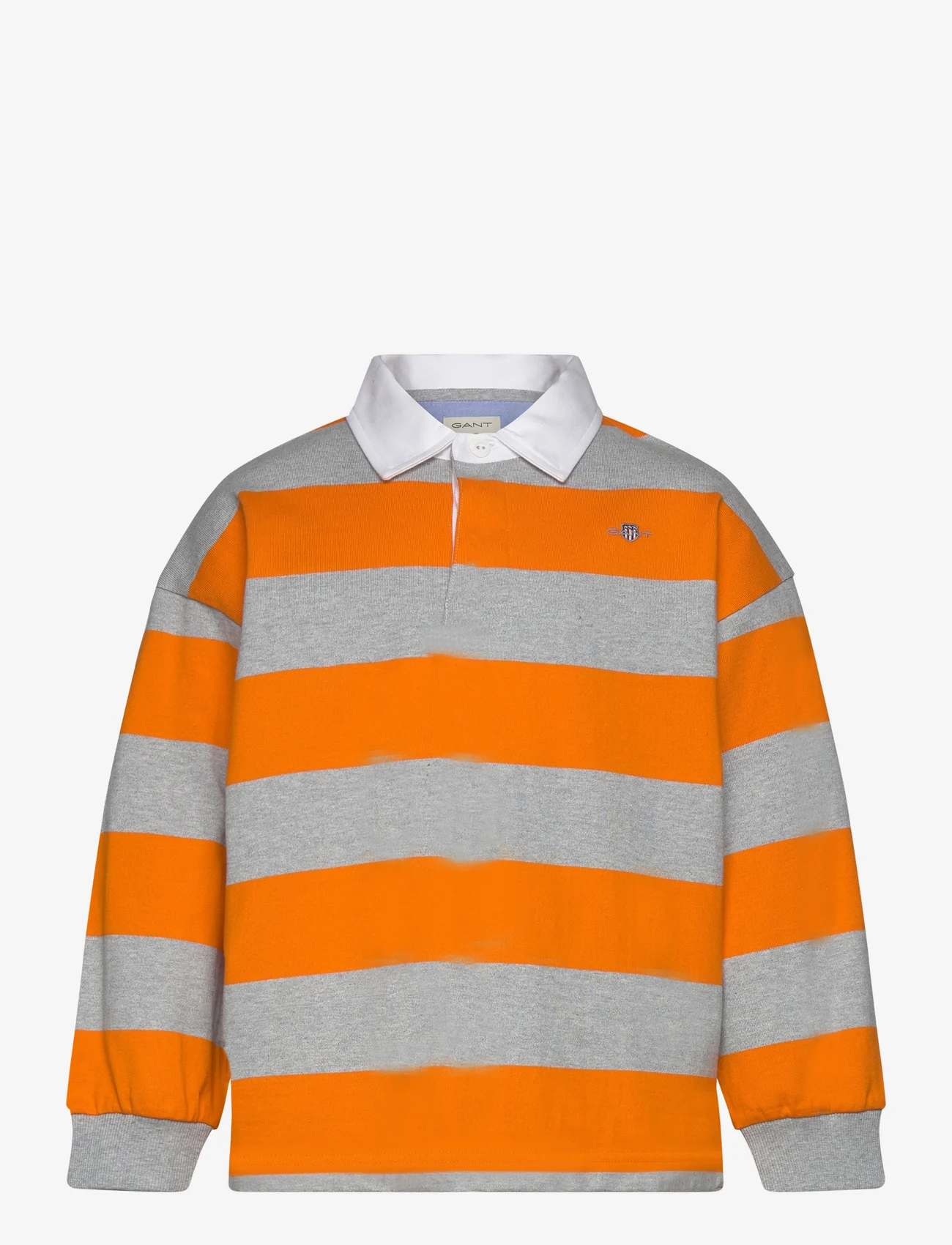 GANT - STRIPED SHIELD HEAVY RUGGER - poloskjorter - vivid orange - 0