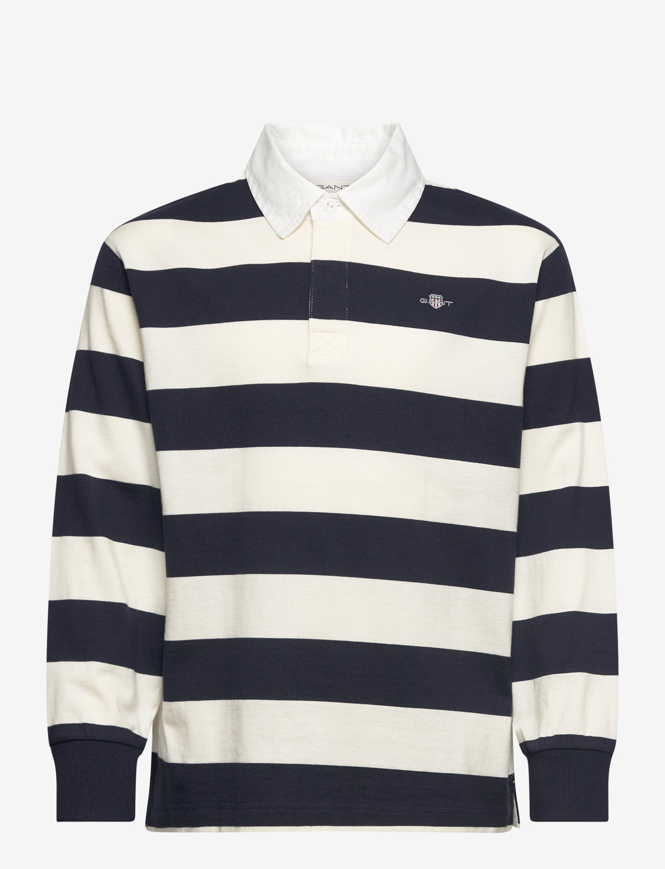 GANT - STRIPED SHIELD RUGGER - evening blue - 0