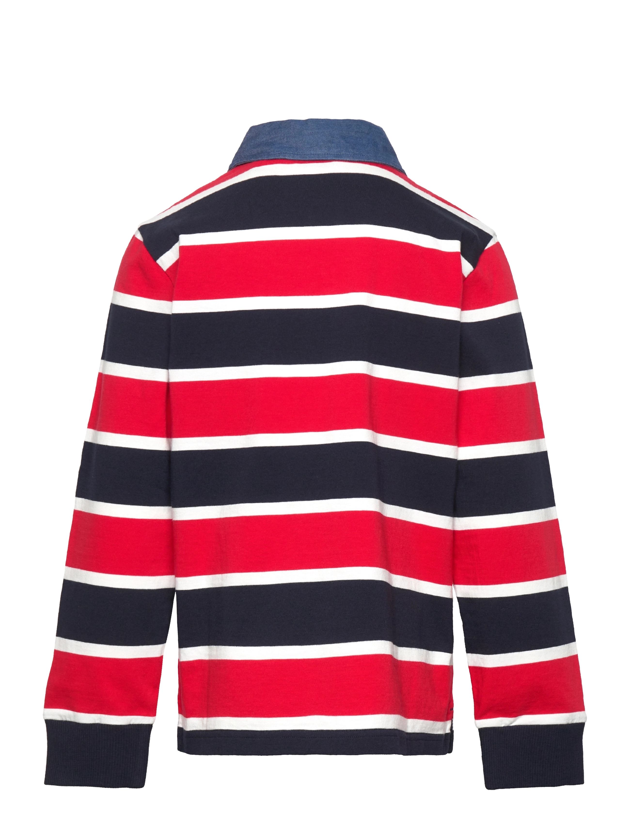 Gant - STRIPED SHIELD RUGGER - fødselsdagsgaver - evening blue - 1
