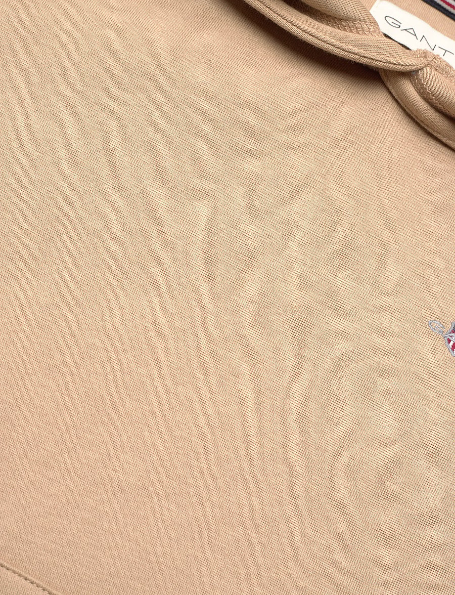 Gant - SHIELD HOODIE - hættetrøjer - dark khaki - 2