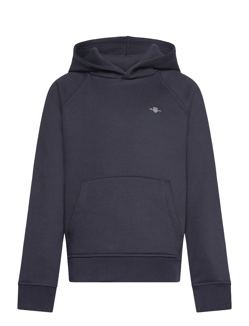 GANT - SHIELD HOODIE - kapuutsiga dressipluusid - evening blue - 0