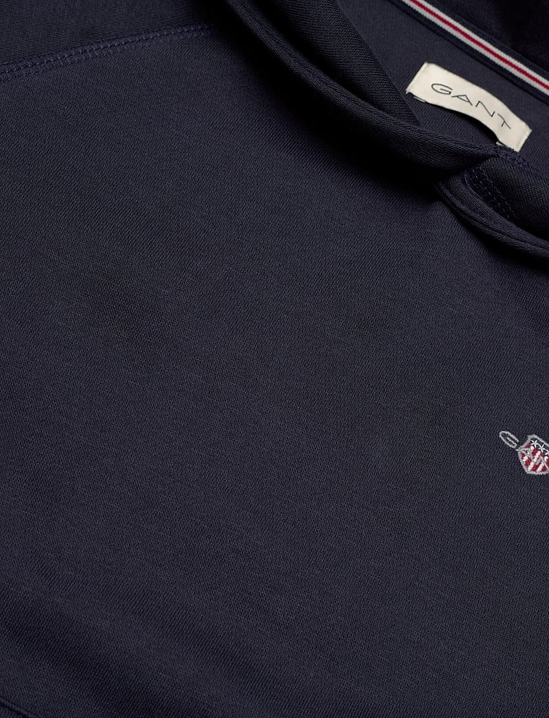 GANT - SHIELD HOODIE - kapuutsiga dressipluusid - evening blue - 2