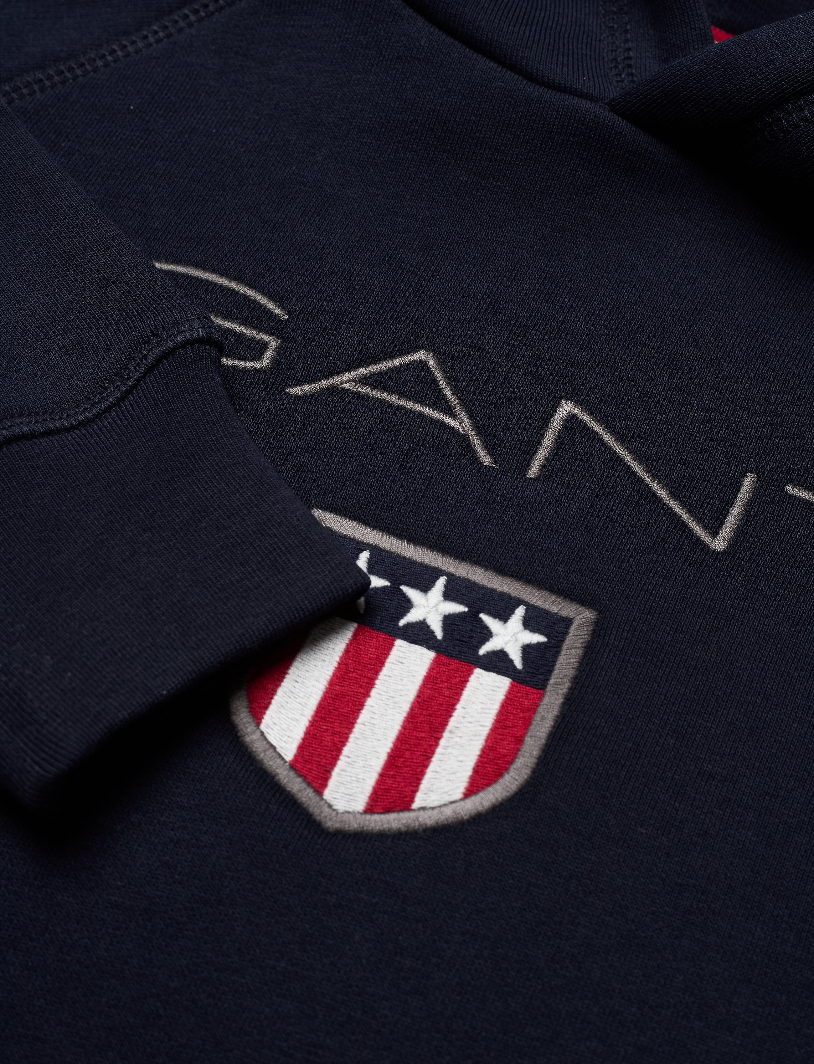GANT - GANT SHIELD HOODIE - evening blue - 2