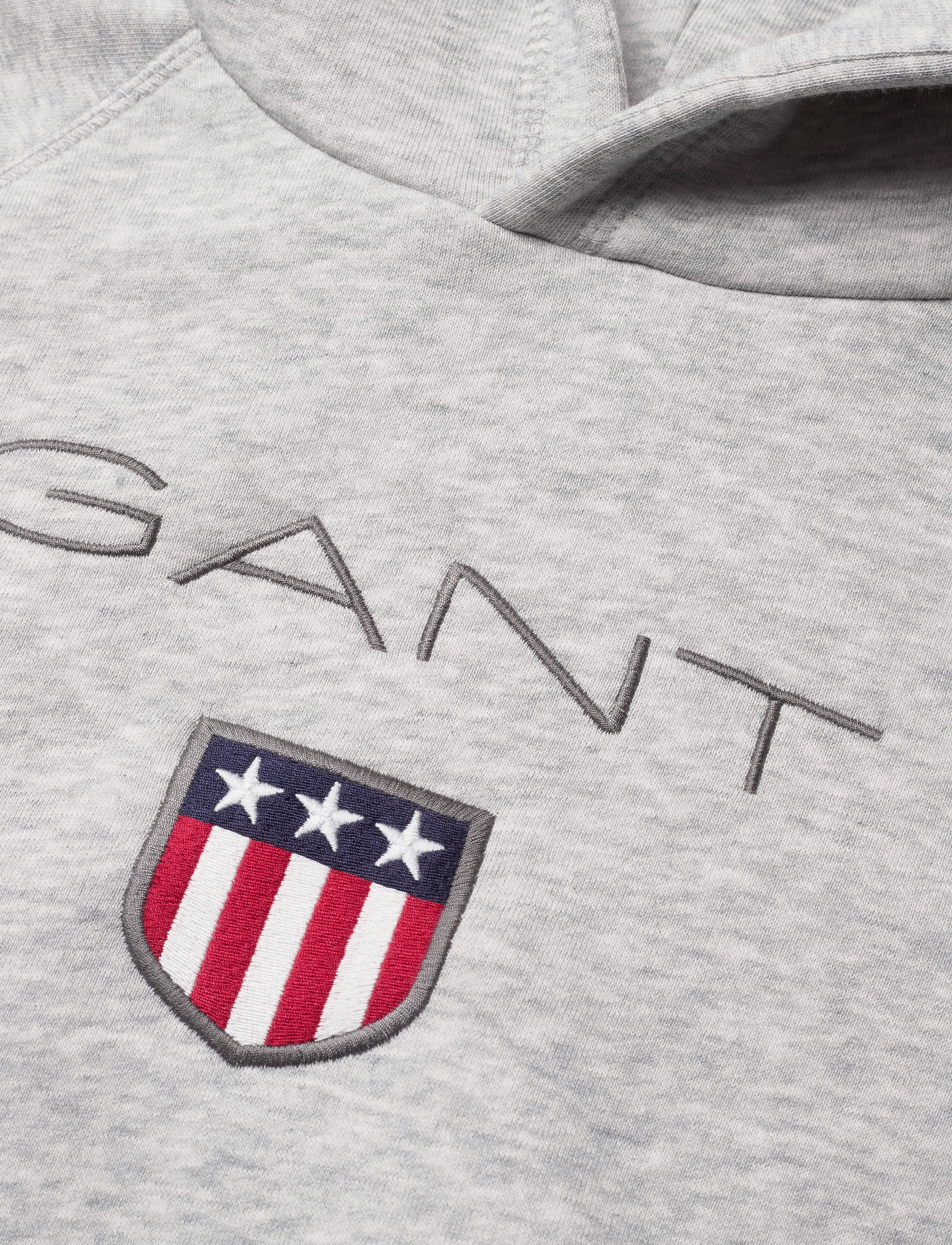 GANT - GANT SHIELD HOODIE - light grey melange - 2
