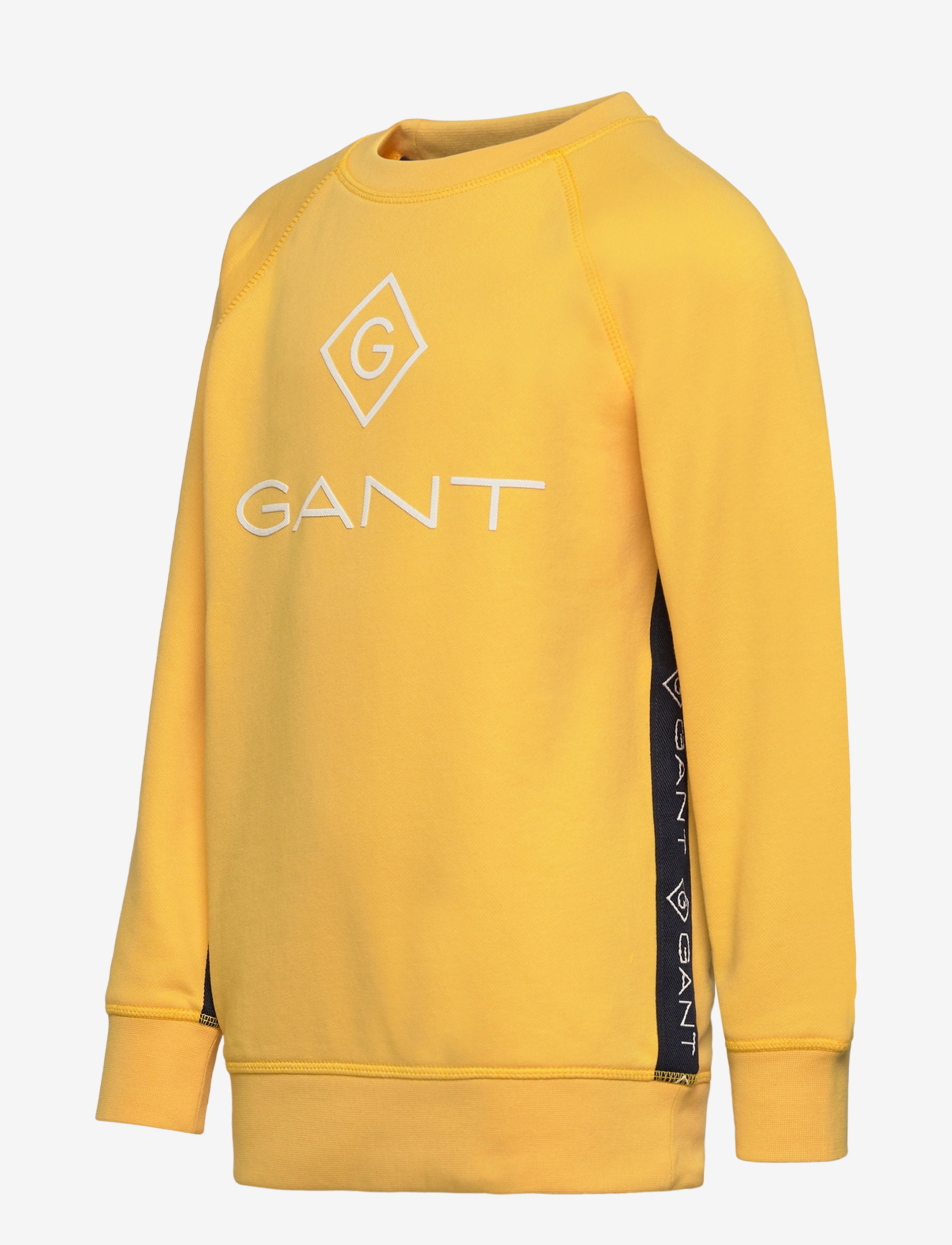 GANT - D1. LOCK UP STRIPE C-NECK SWEAT - solar power yellow - 2