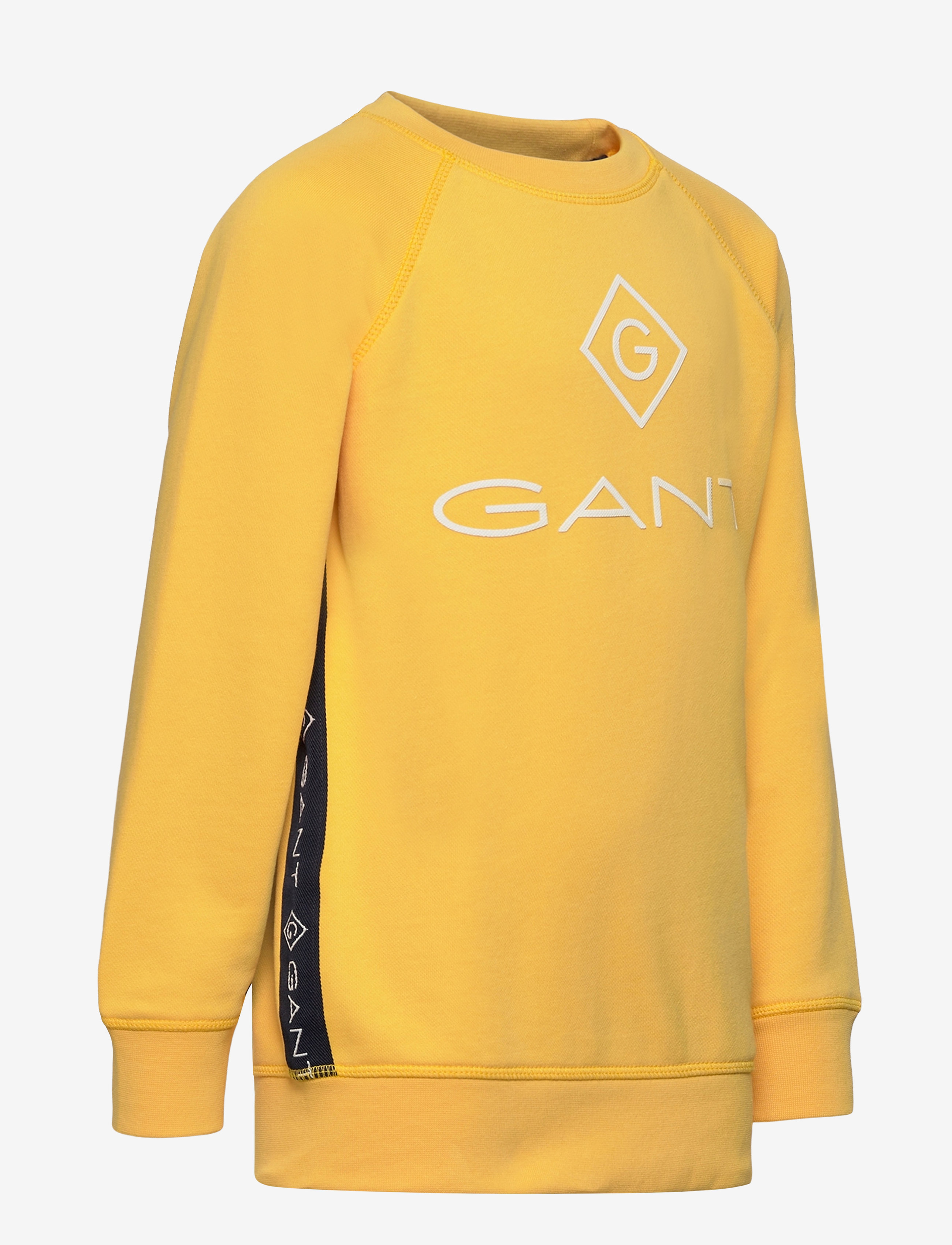 GANT - D1. LOCK UP STRIPE C-NECK SWEAT - solar power yellow - 3