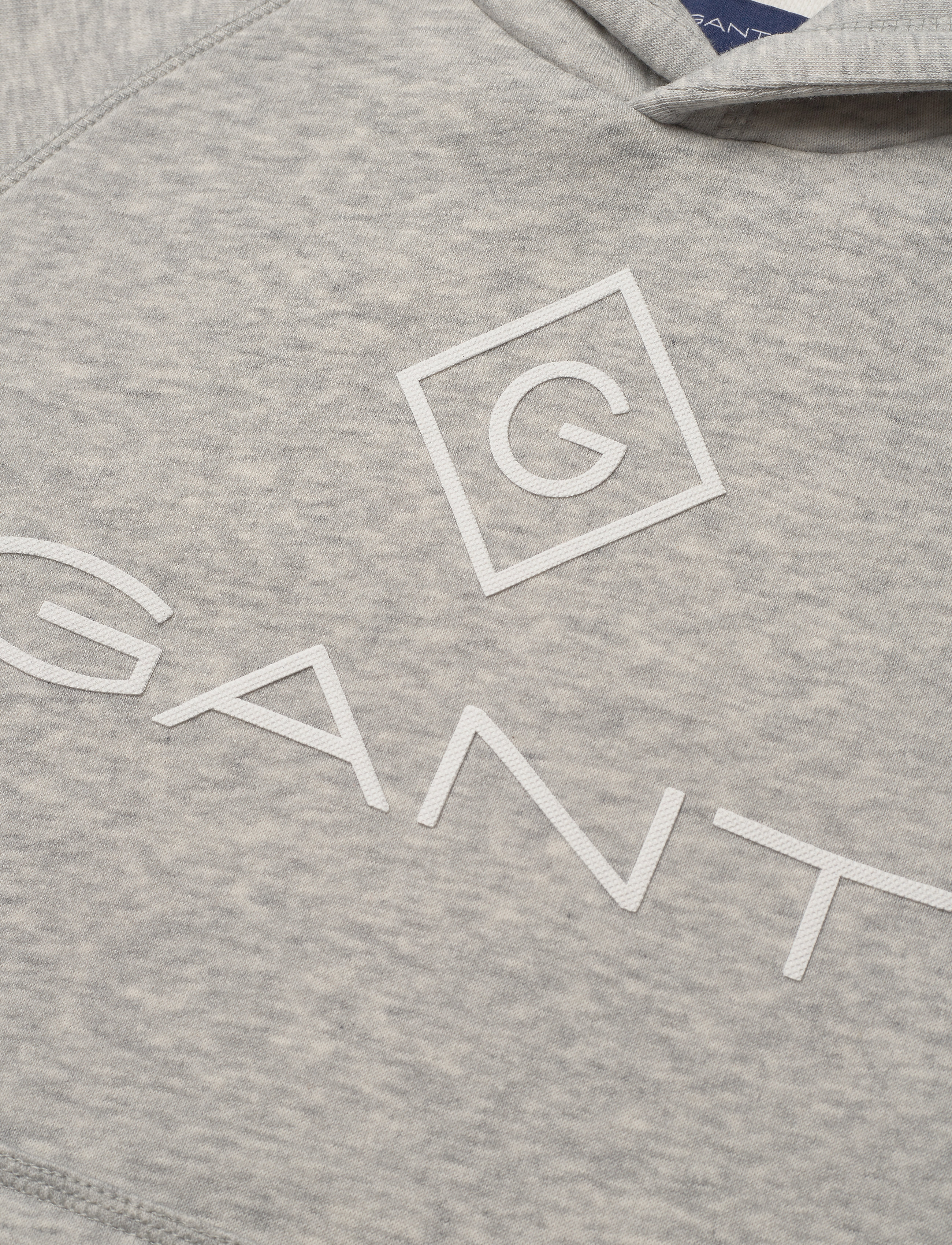 GANT - D1. LOCK UP STRIPE HOODIE - light grey melange - 4