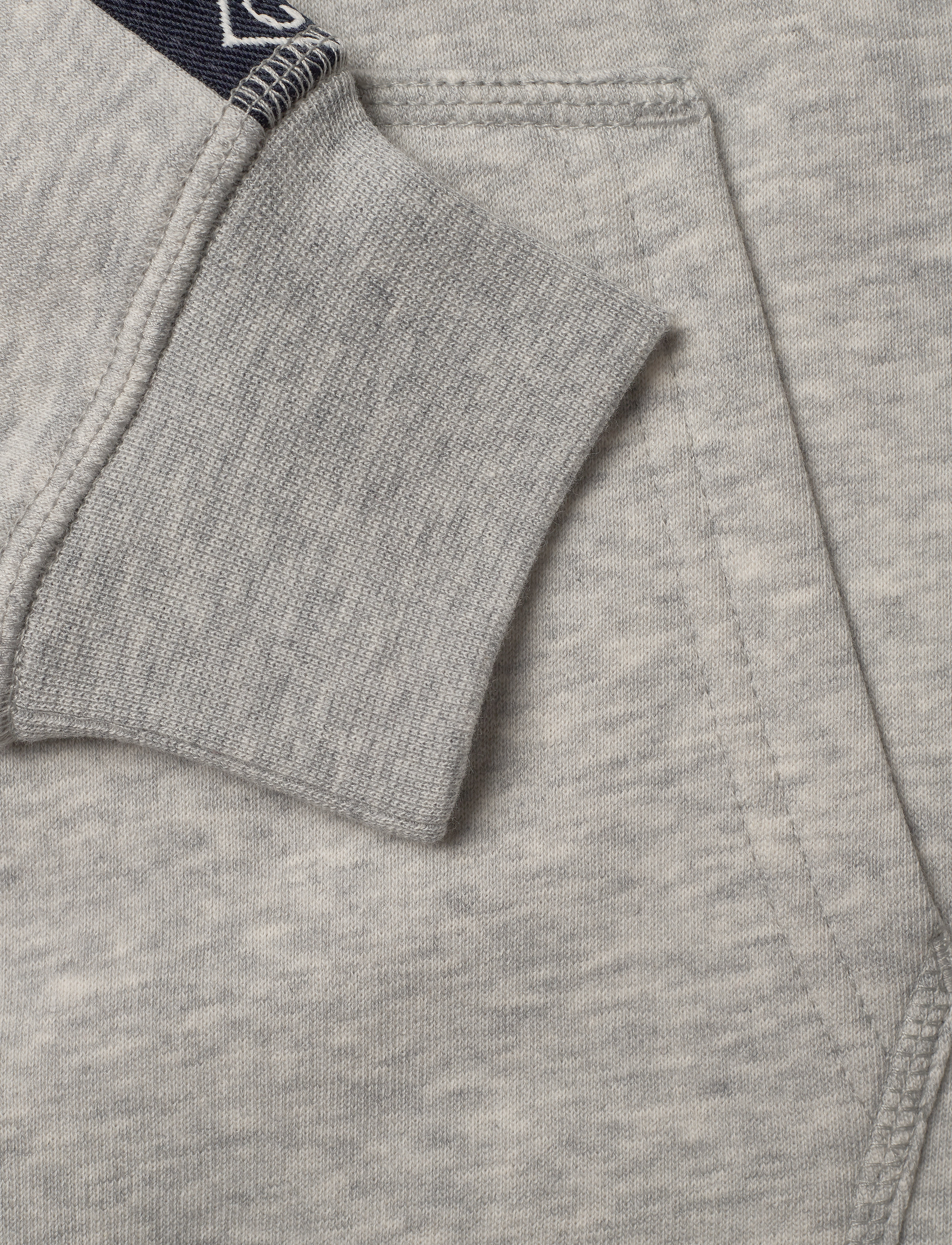 GANT - D1. LOCK UP STRIPE HOODIE - light grey melange - 5