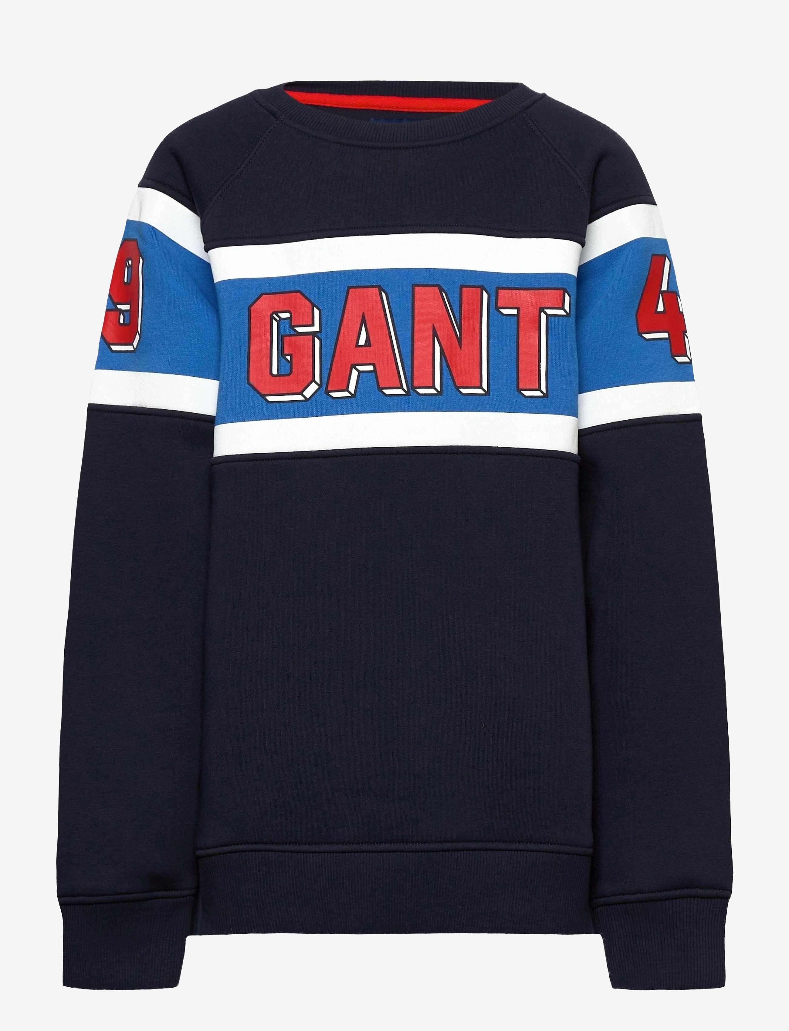 GANT - D2. 3D VARSITY C-NECK SWEAT - evening blue - 0