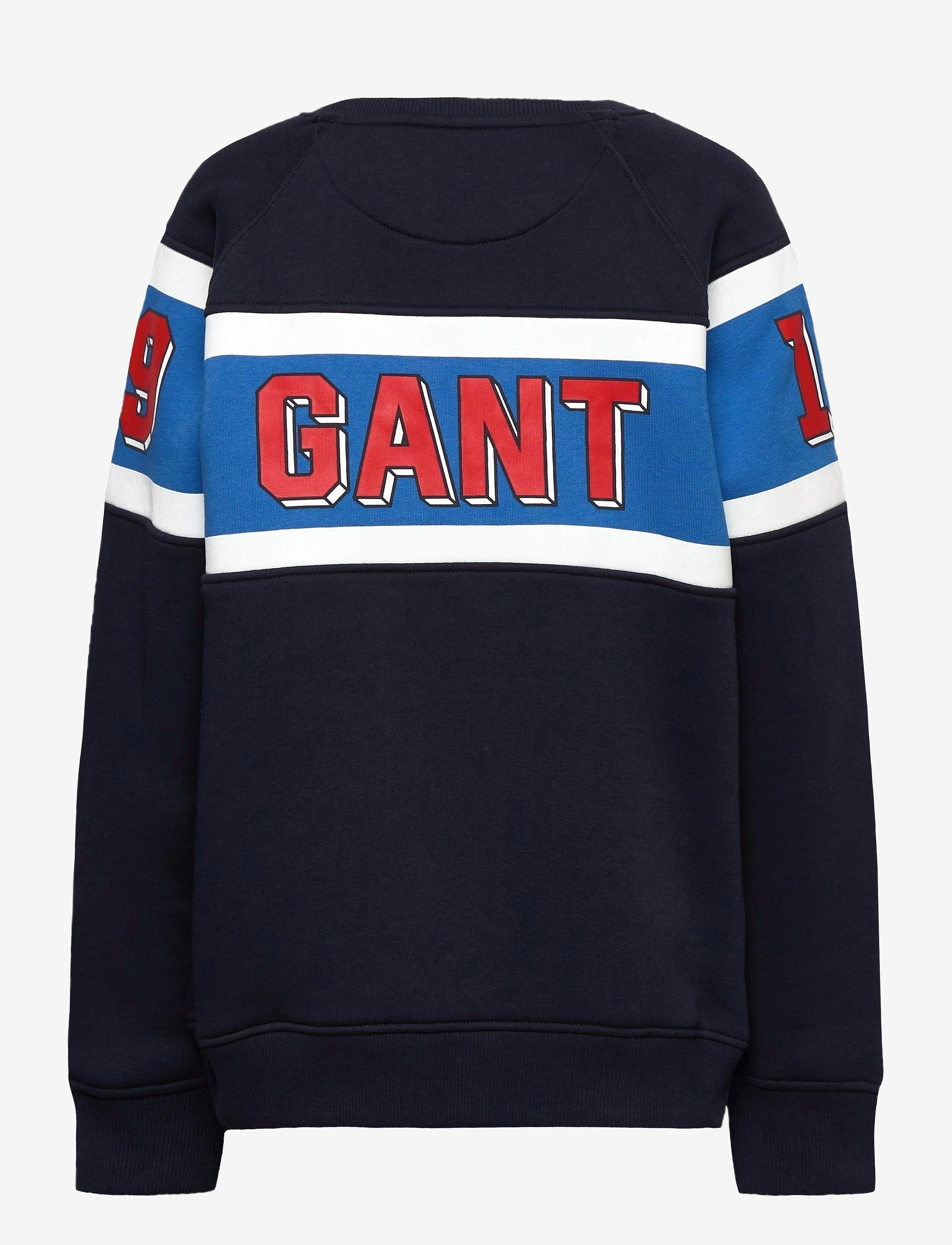 GANT - D2. 3D VARSITY C-NECK SWEAT - evening blue - 1