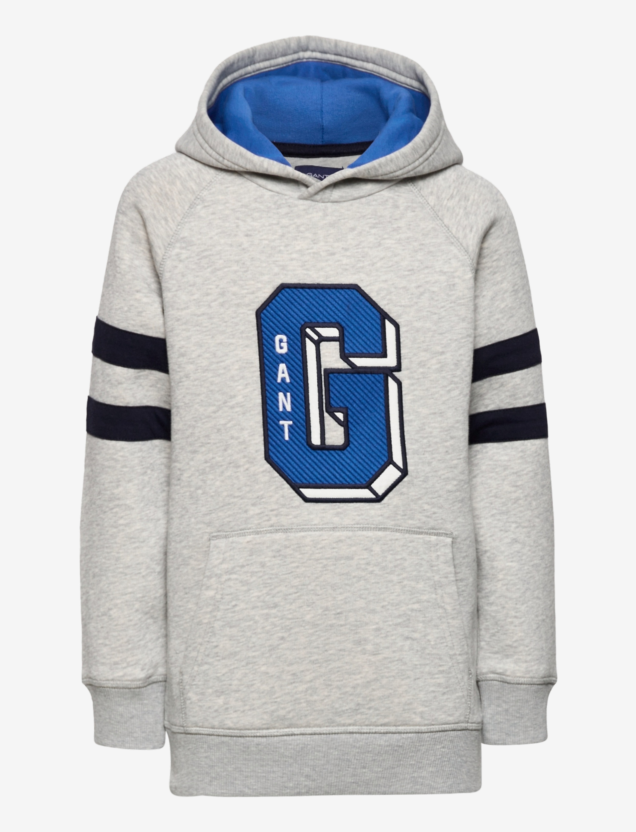 GANT - D2. 3D VARSITY HOODIE - light grey melange - 0