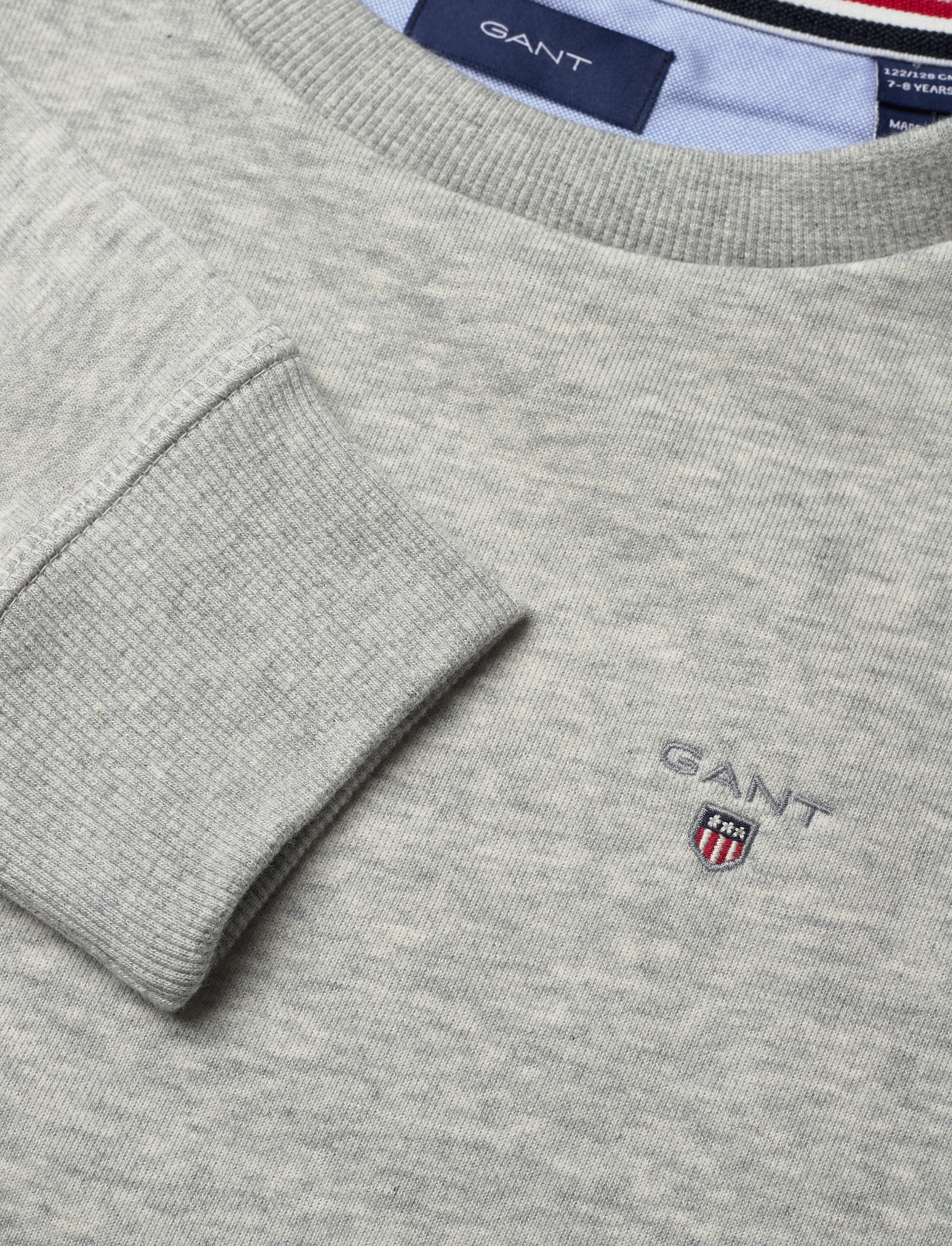 GANT - THE ORIGINAL C-NECK SWEAT - light grey melange - 2