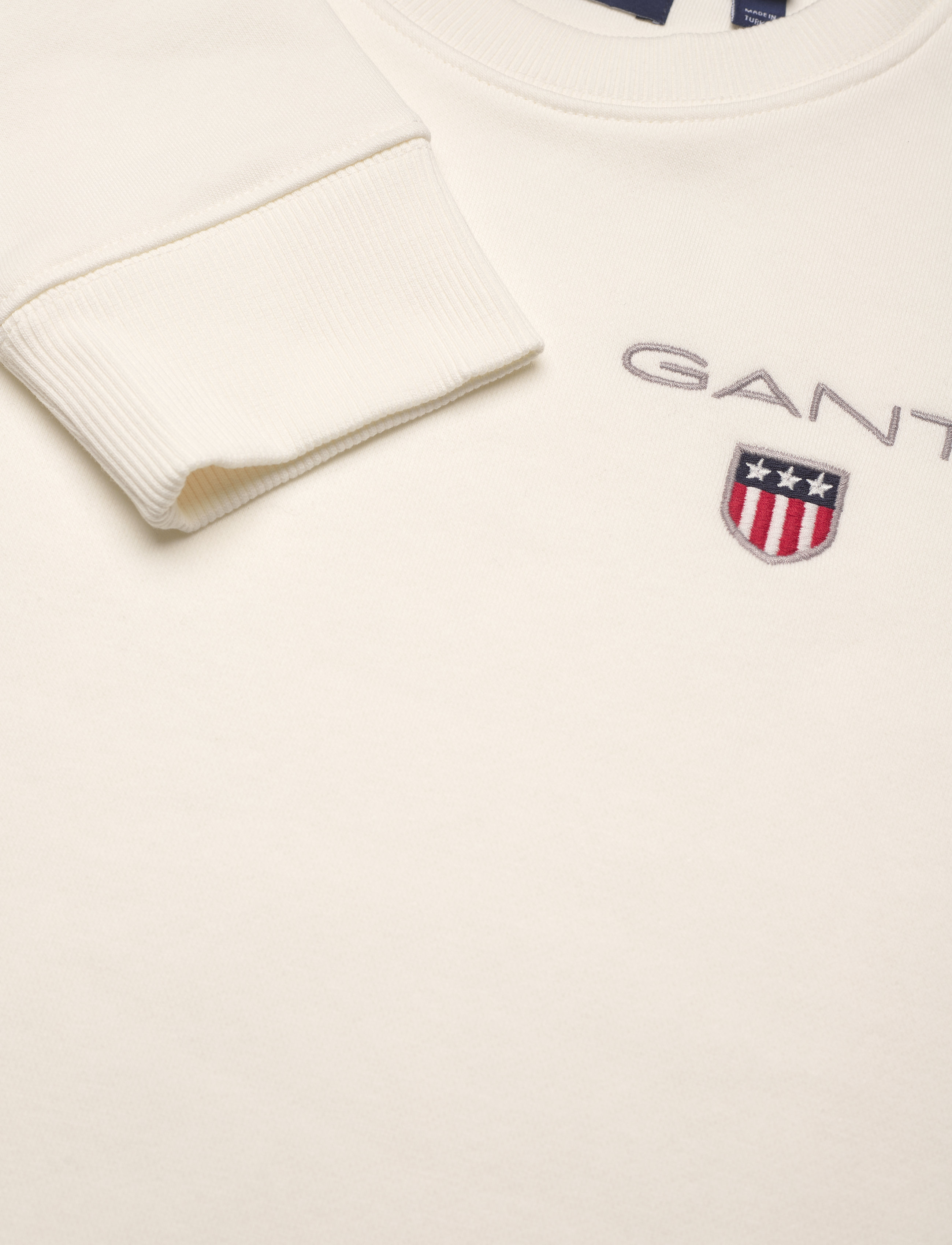 GANT - D1. MEDIUM SHIELD SWEAT C-NECK - eggshell - 2