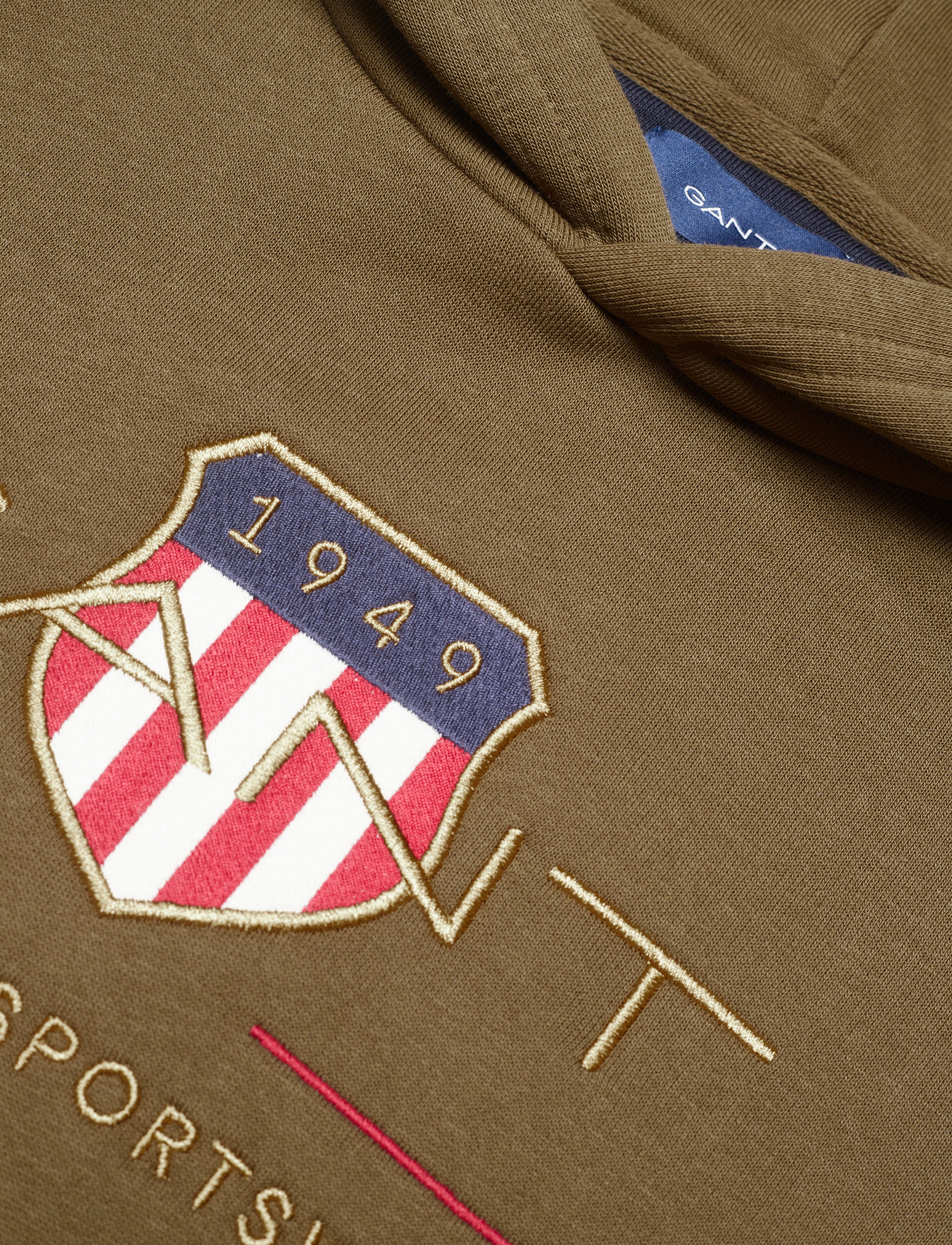 GANT - ARCHIVE SHIELD HOODIE - army green - 2