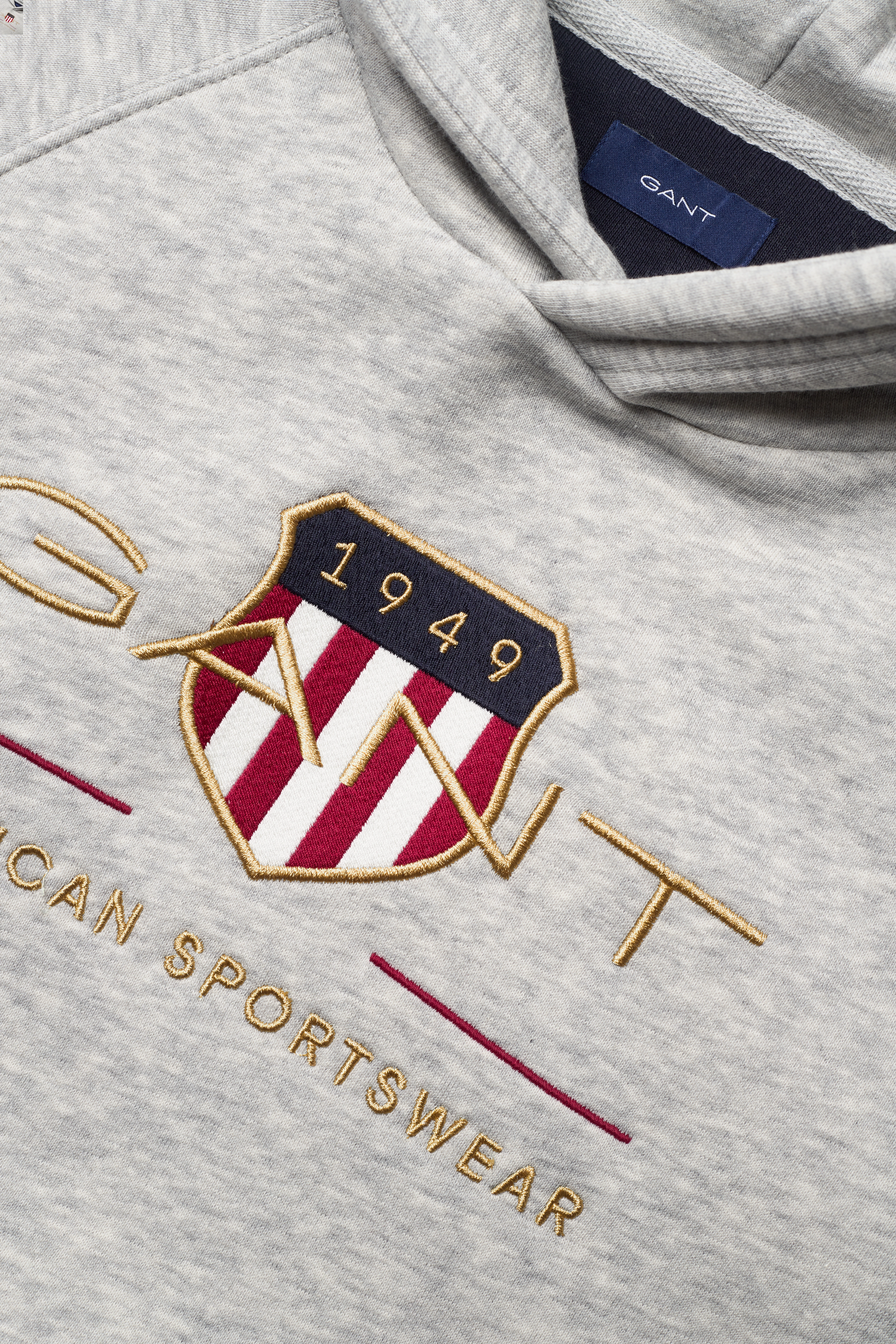 GANT - ARCHIVE SHIELD HOODIE - light grey melange - 2