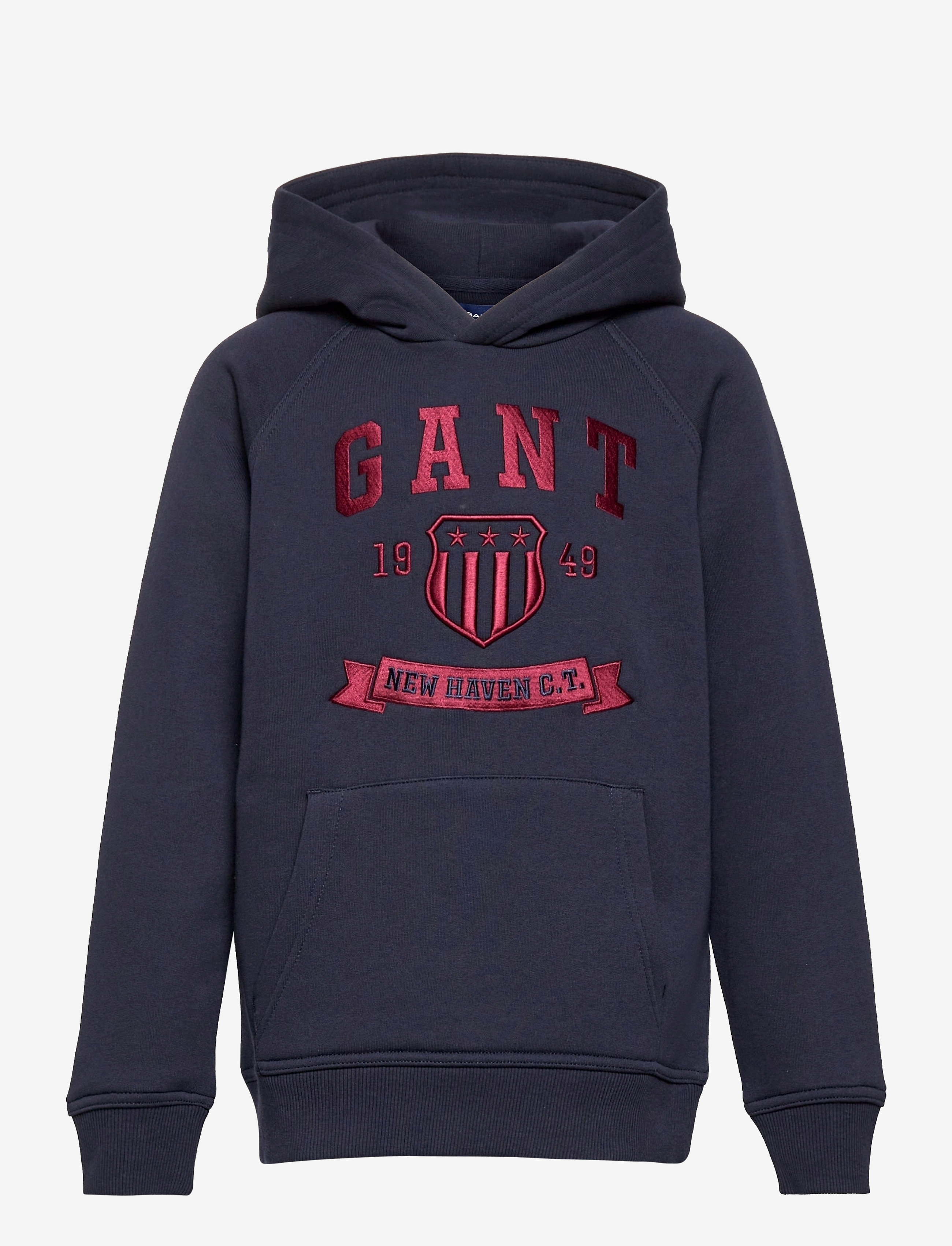 GANT - D2. NEW HAVEN BANNER HOODIE - evening blue - 0