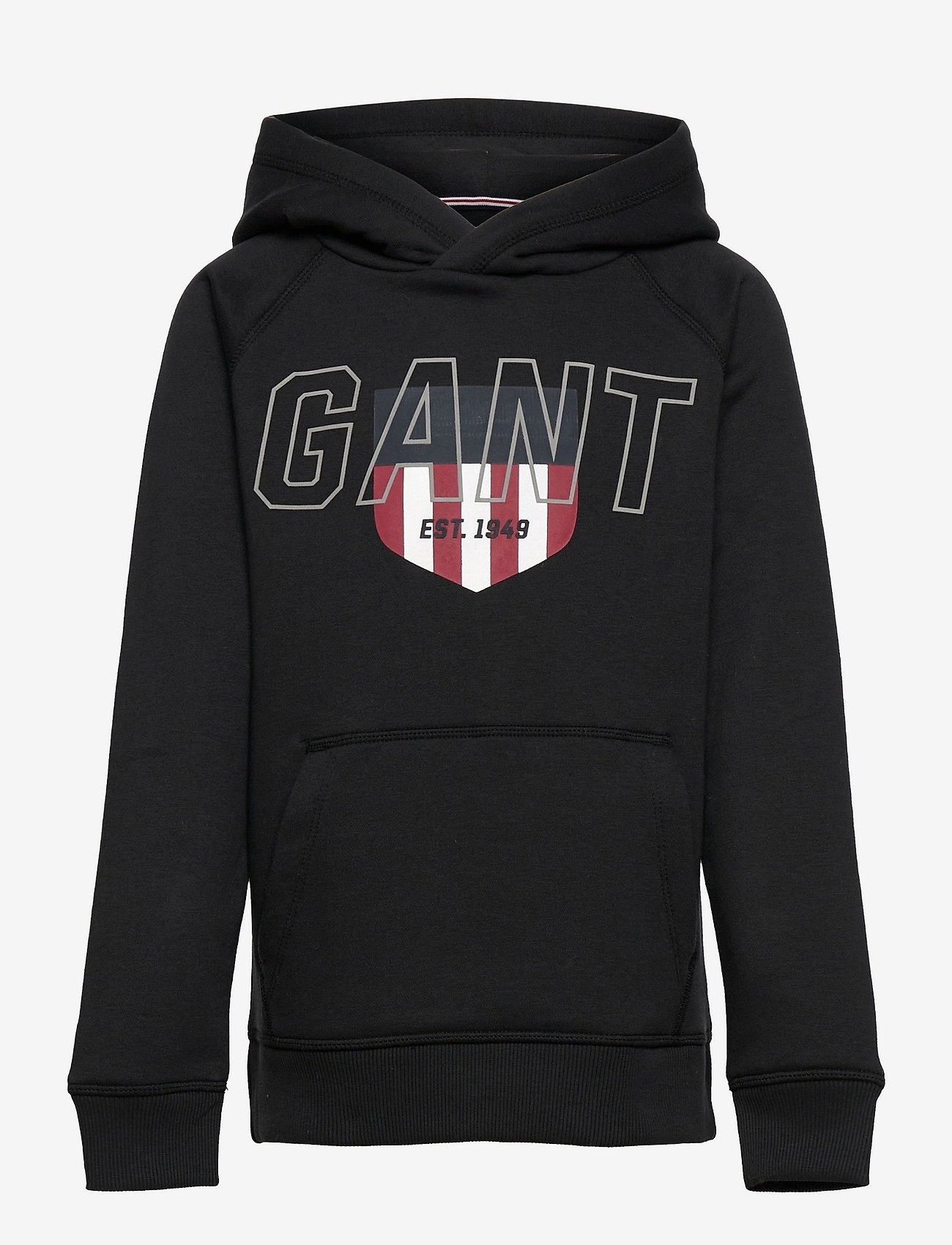 GANT - D2. SPORTY SHIELD HOODIE - black - 0
