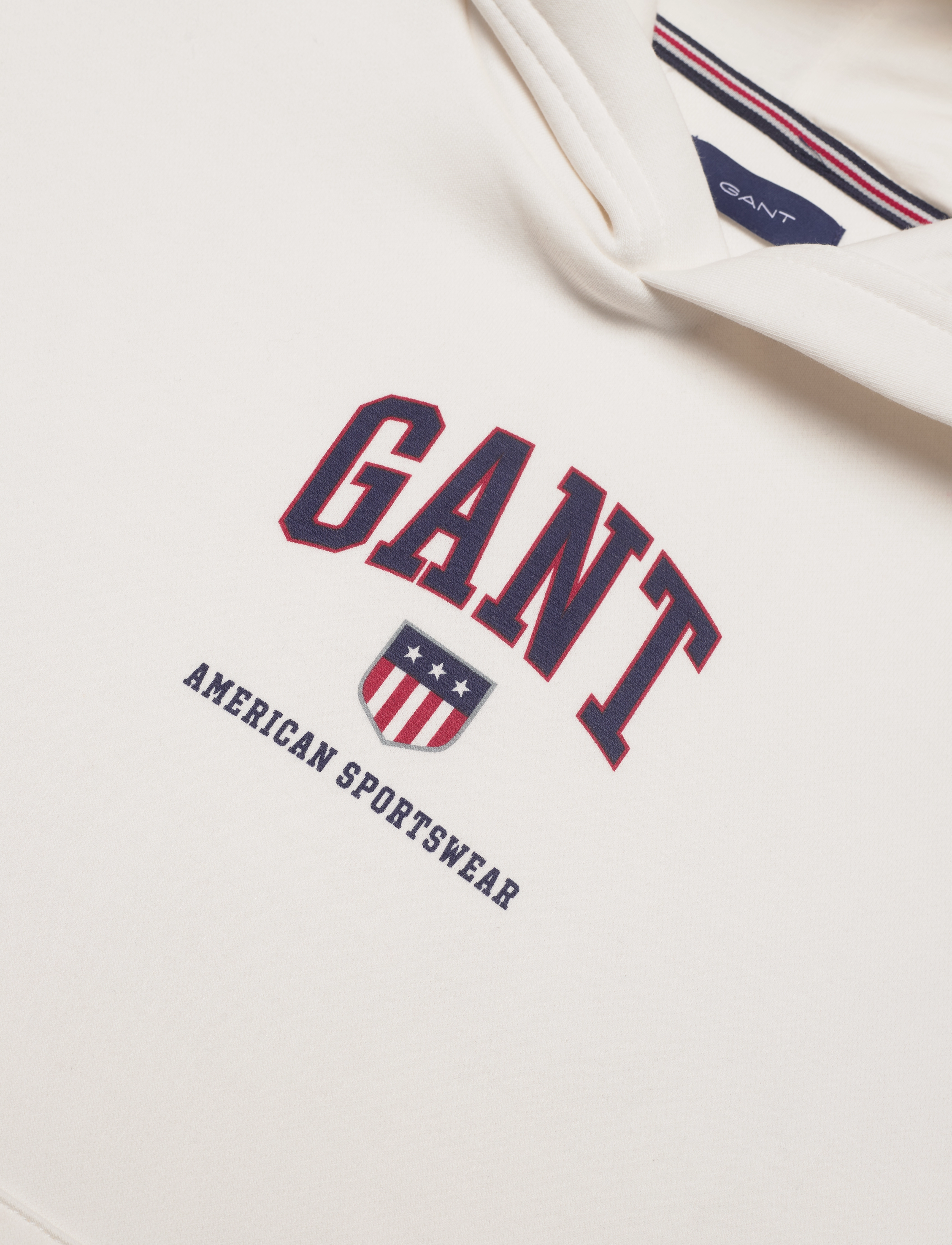 GANT - D2. GANT RETRO SHIELD HOODIE - eggshell - 2