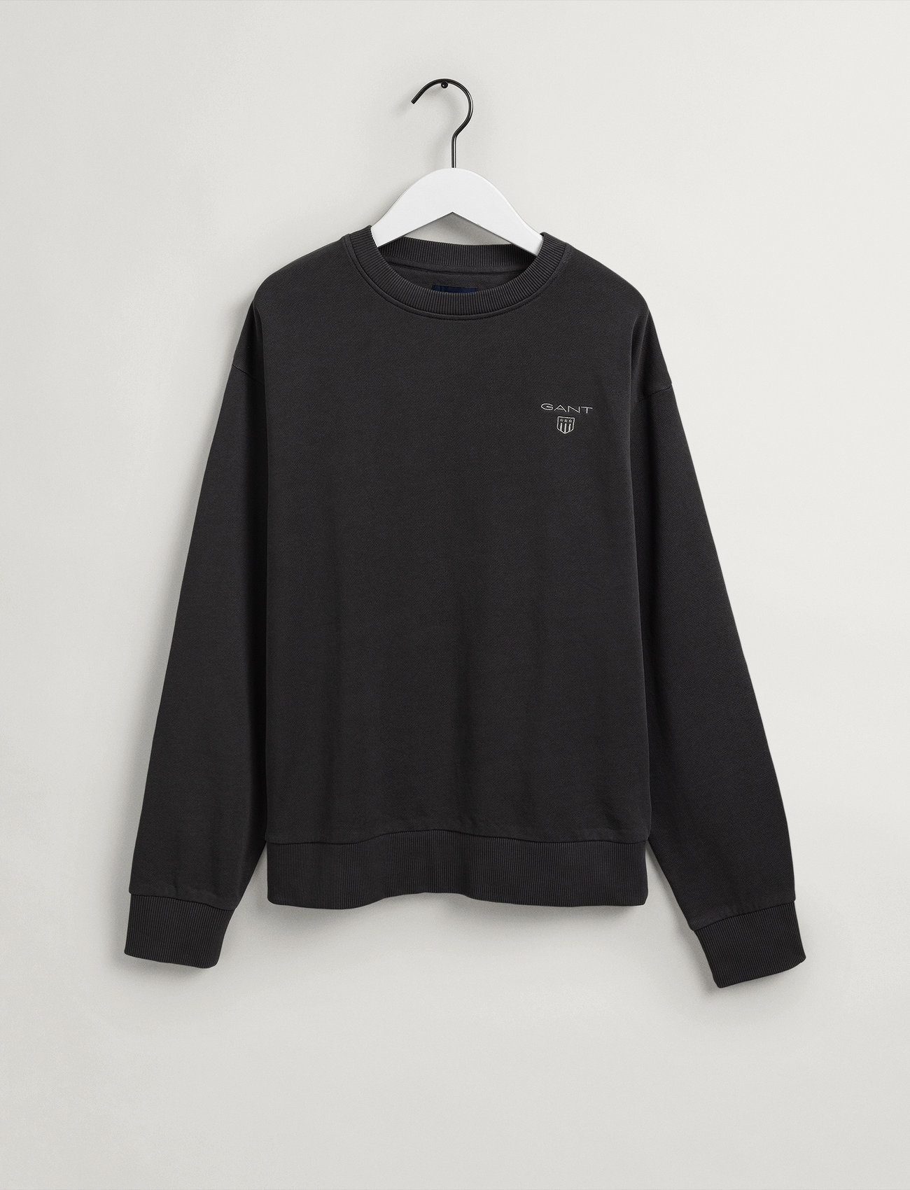 GANT - D2. CONTRAST SHIELD C-NECK - dark graphite - 3