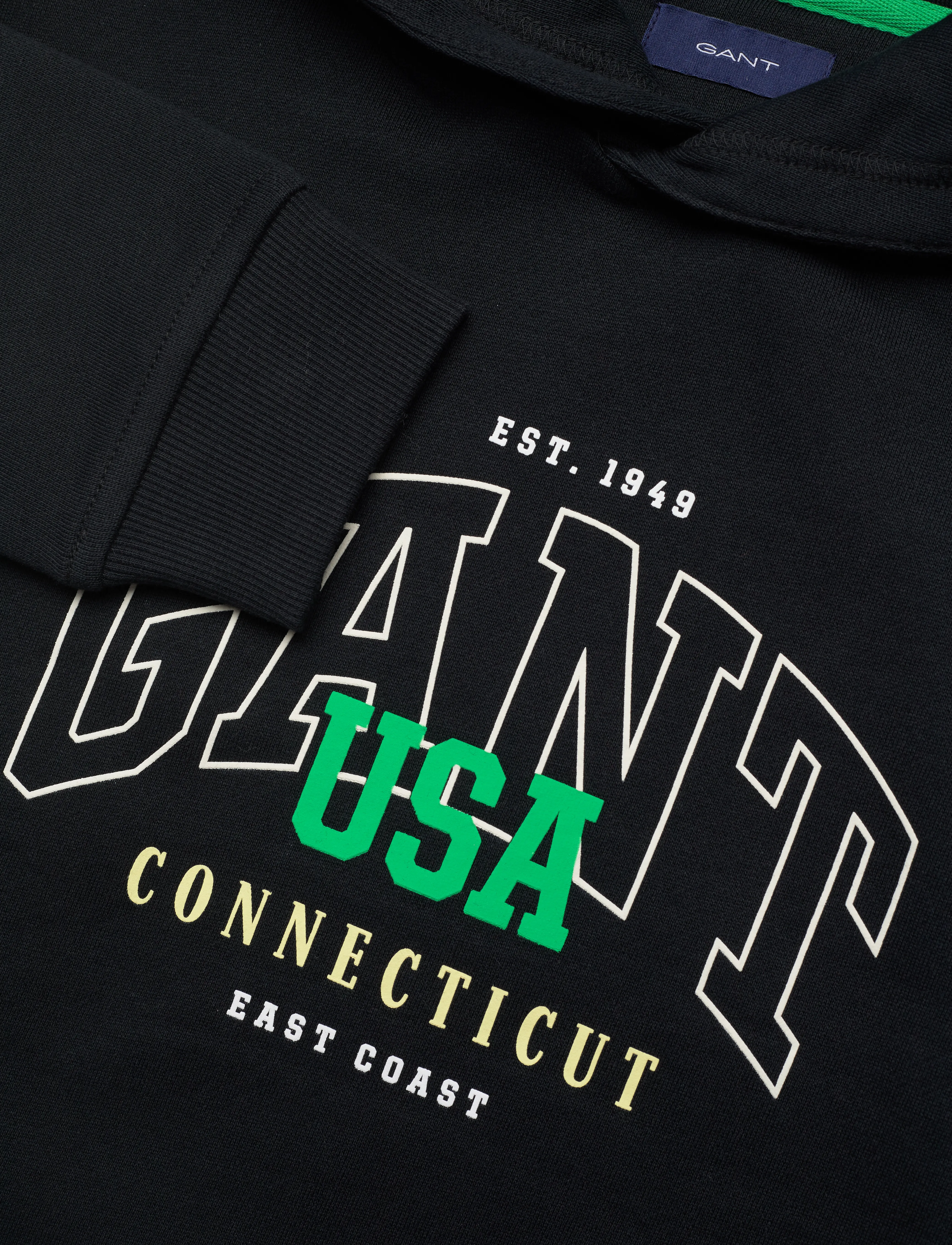 GANT - RELAXED GANT USA HOODIE - black - 2