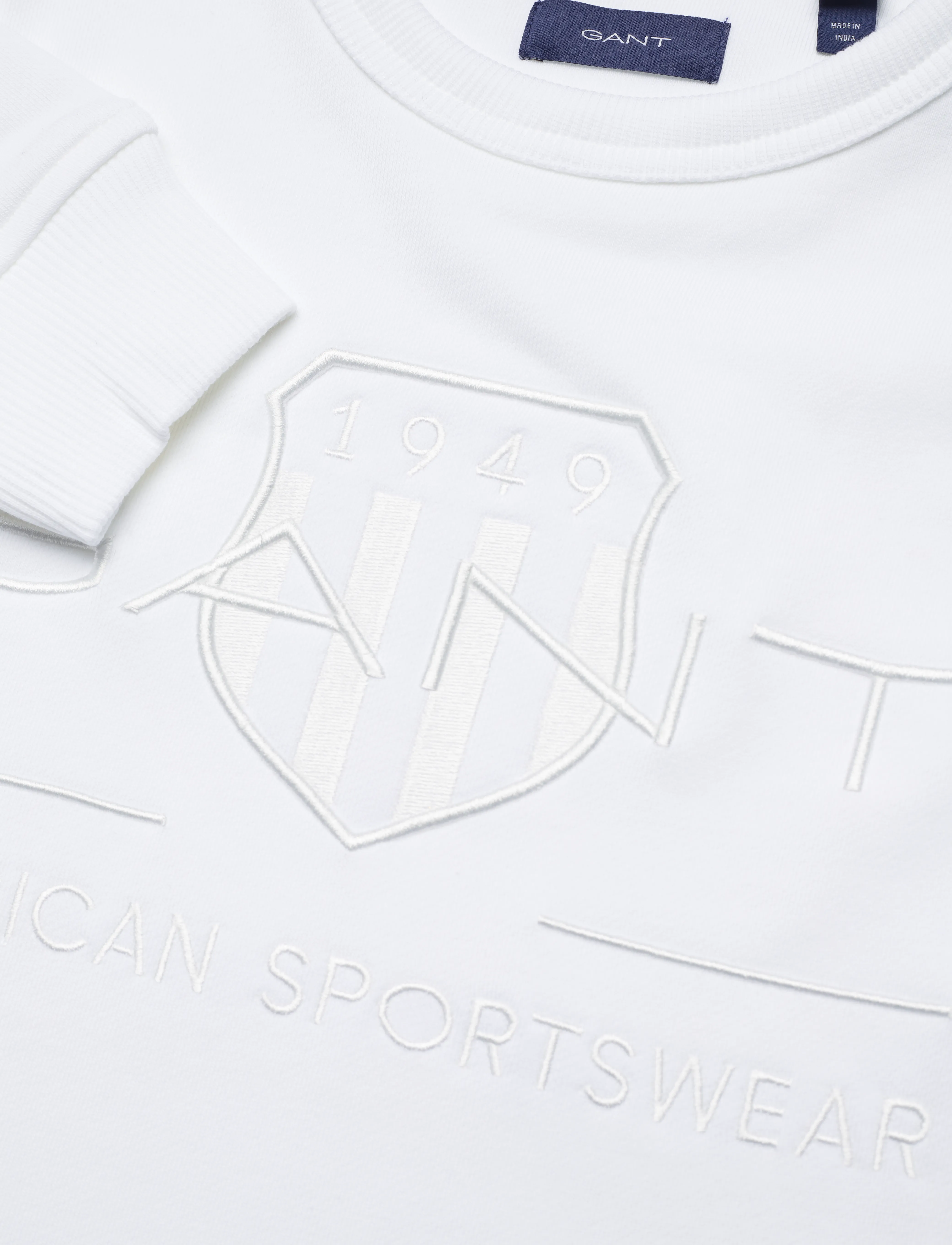 GANT - TONAL ARCHIVE SHIELD SWEAT - white - 2