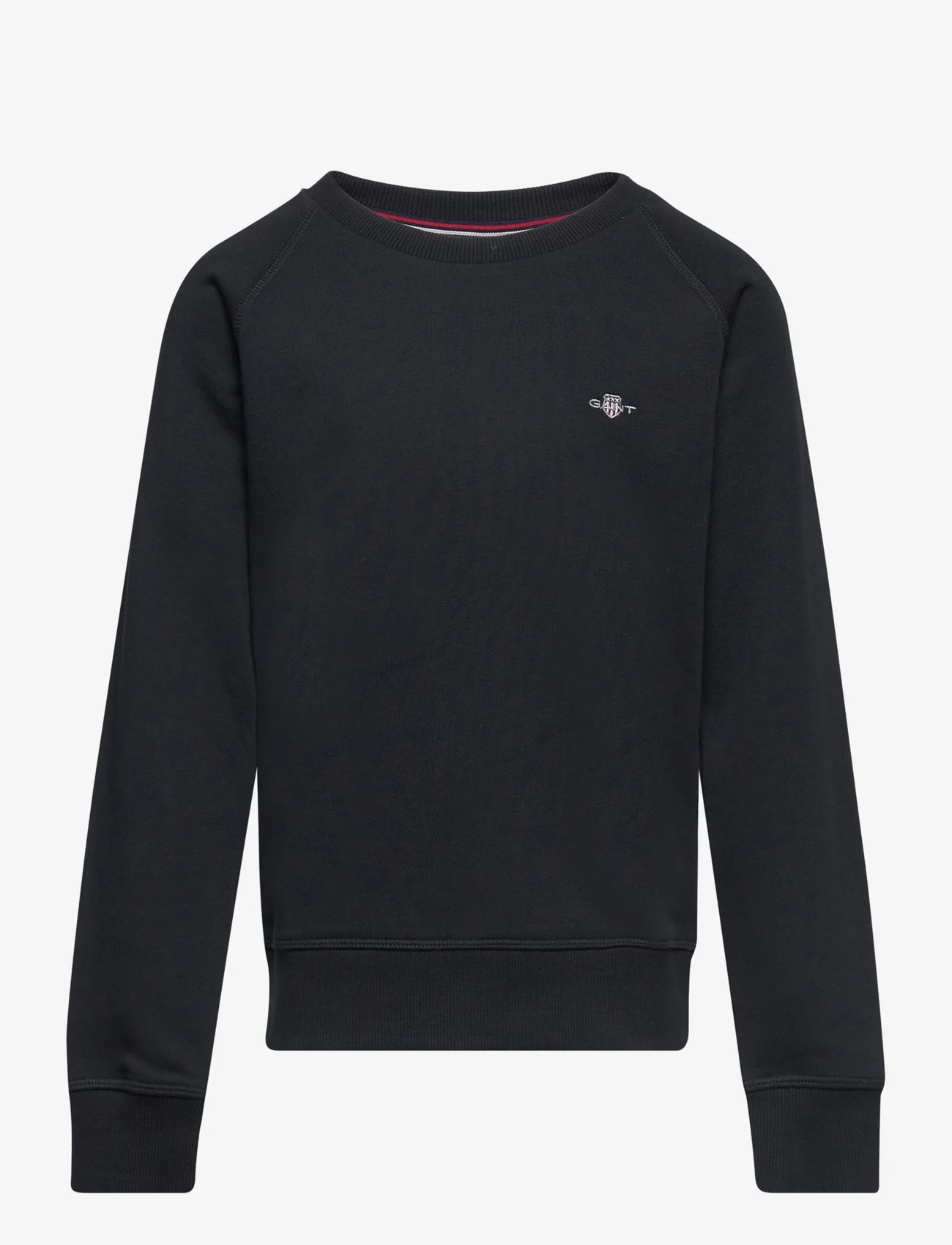 GANT - SHIELD C-NECK - sweatshirts - black - 0