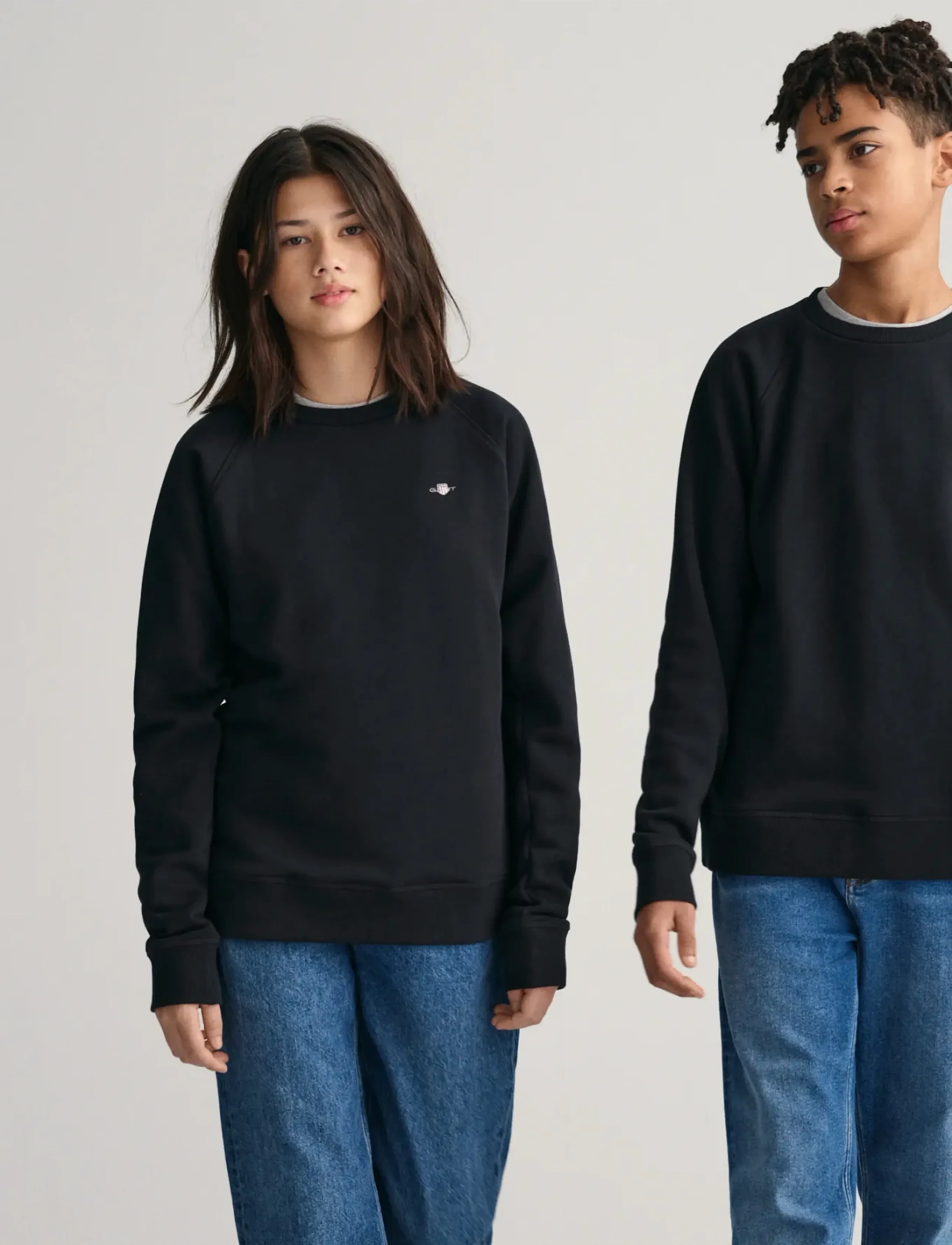 GANT SHIELD C-NECK - Sweatshirts & Kapuzenpullover - BLACK / black