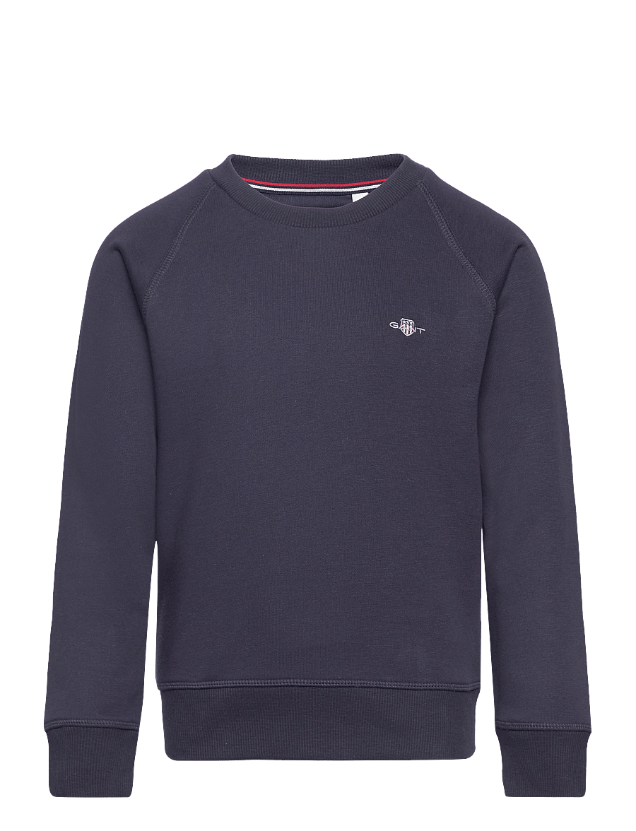 Gant - SHIELD C-NECK - sweatshirts - evening blue - 1