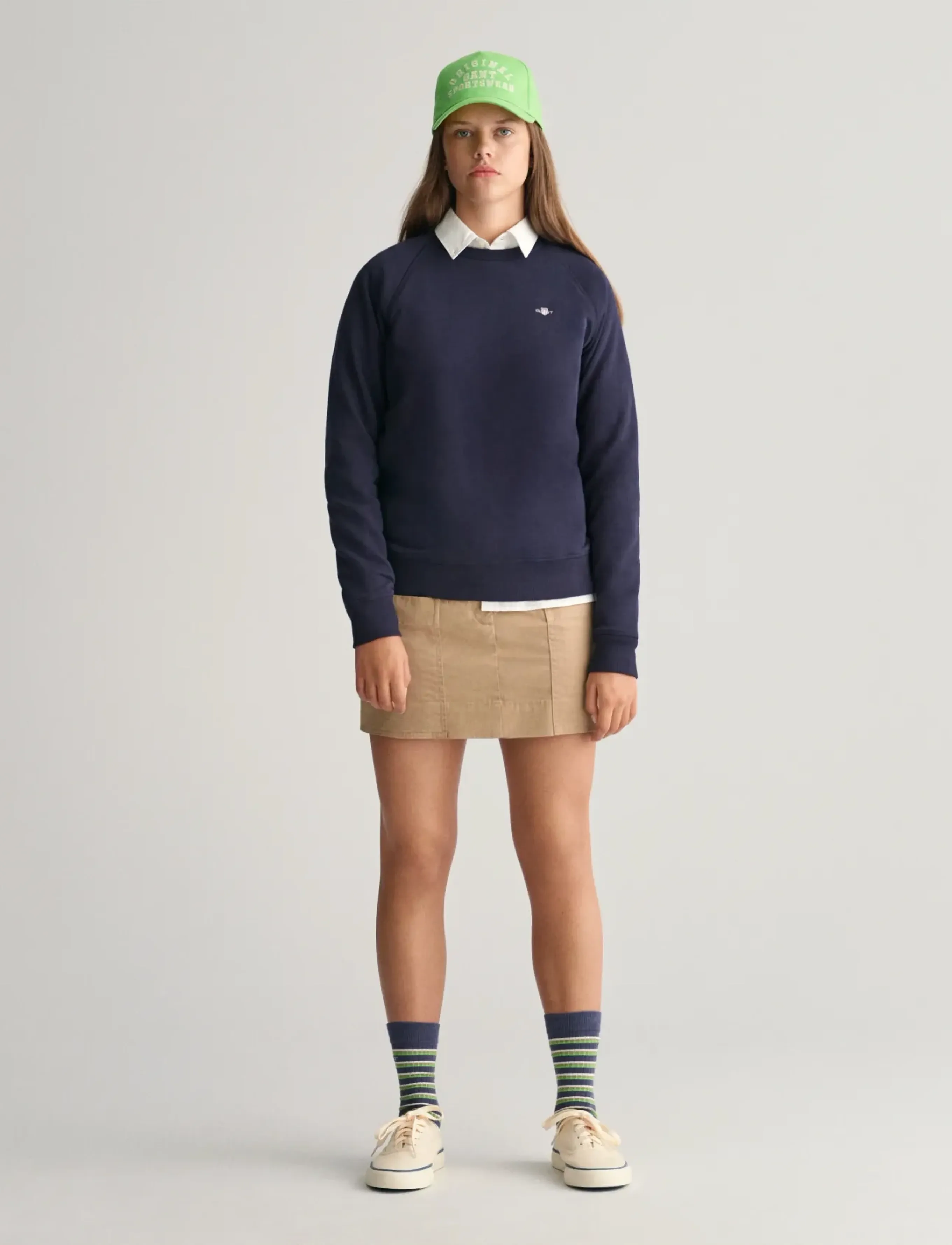 Gant - SHIELD C-NECK - sweatshirts - evening blue - 5